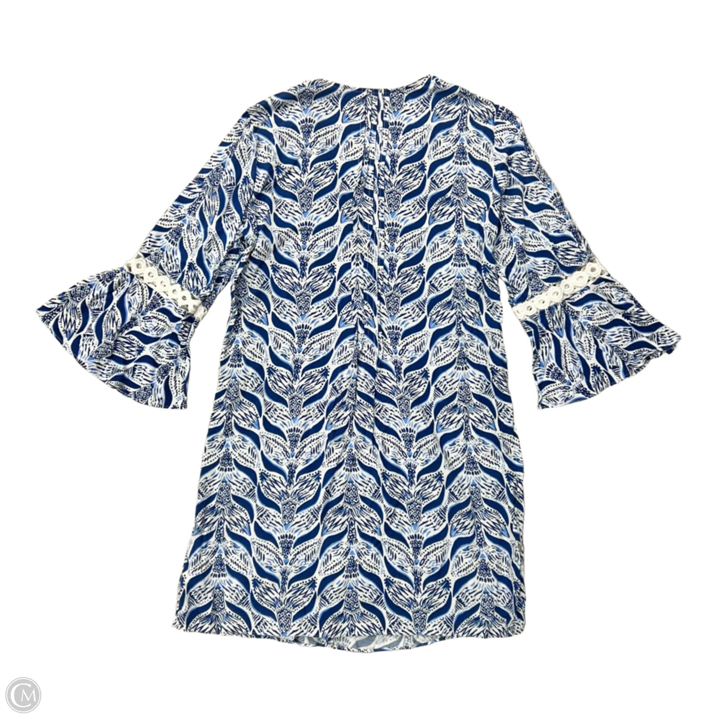 Dress Designer By Lilly Pulitzer In Blue & White, Size: S