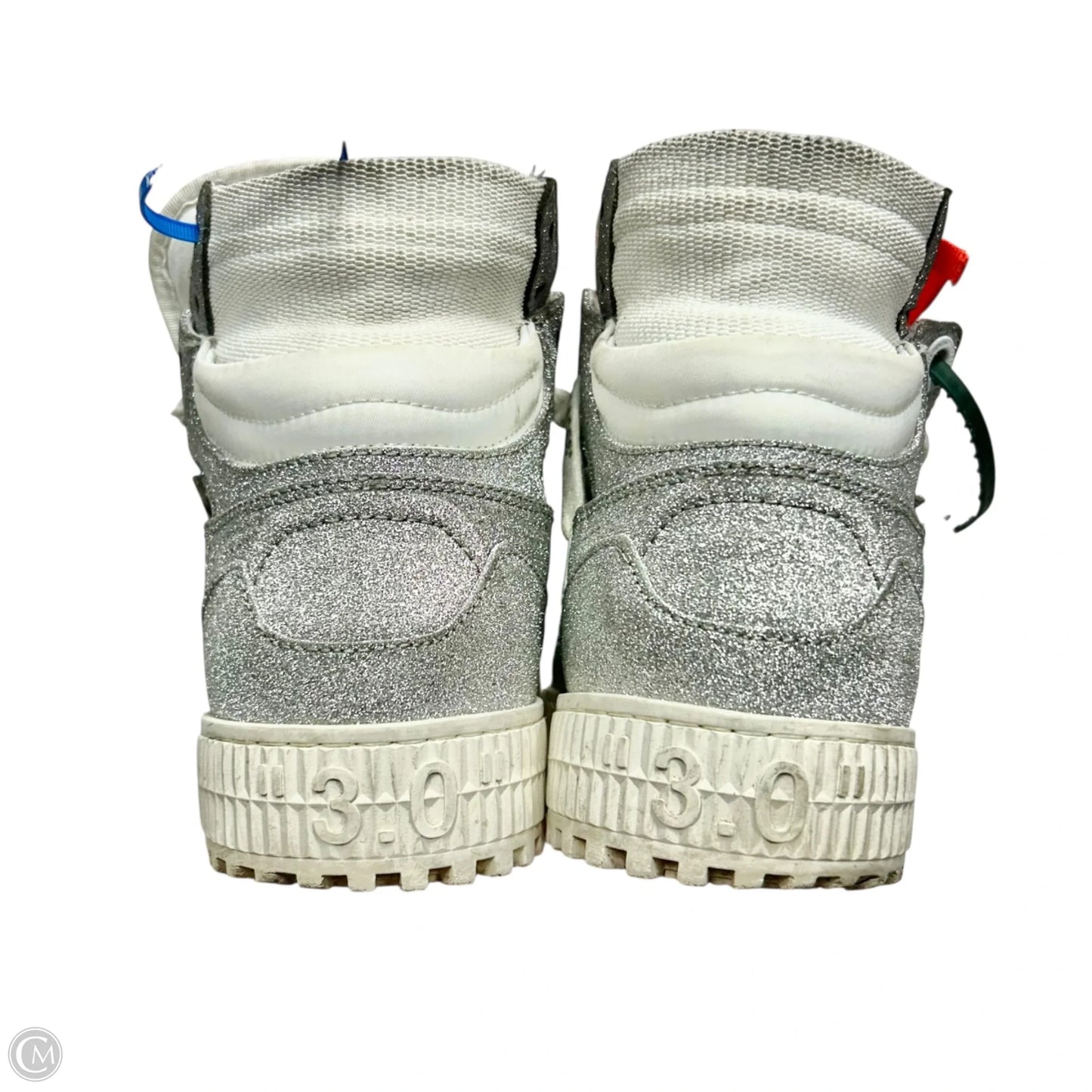 Shoes Luxury Designer By Off-white In Silver & White, Size: 8