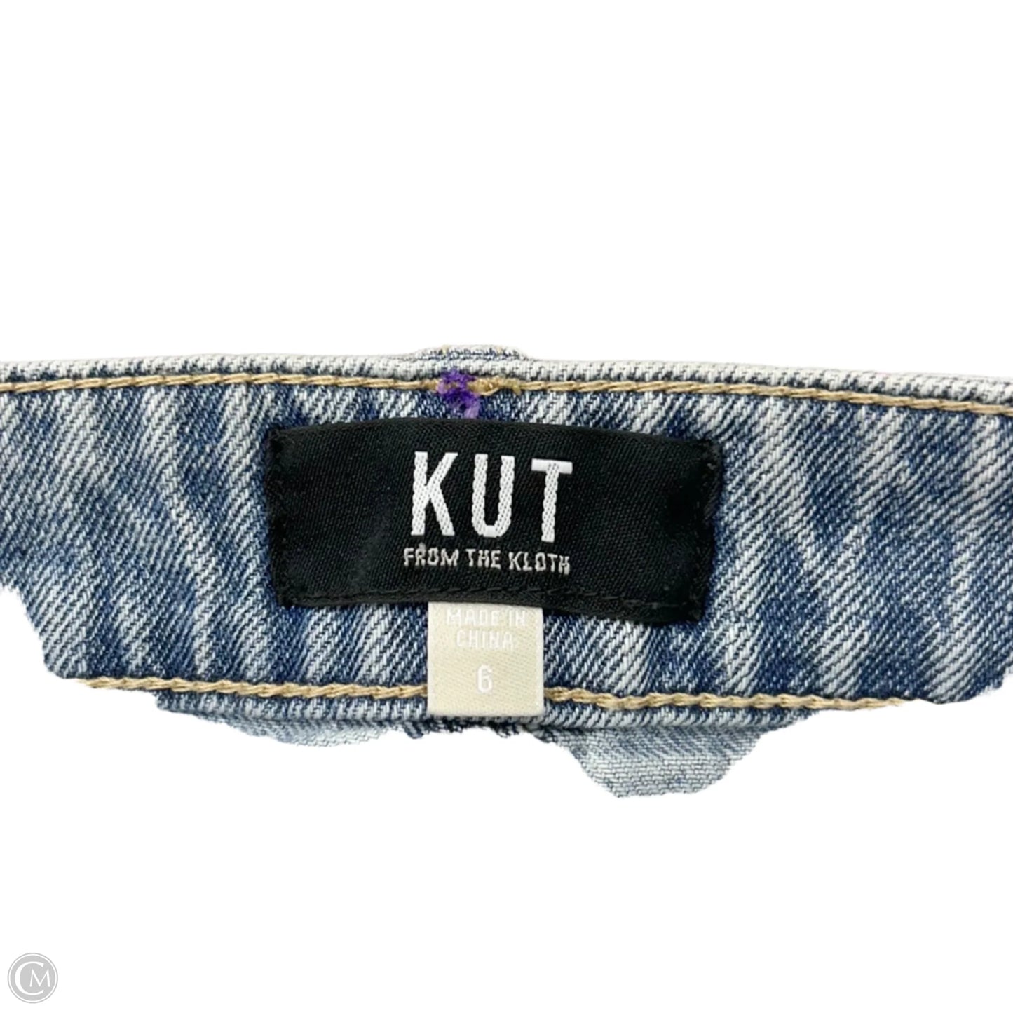 Skirt Midi By Kut In Blue Denim, Size: 6