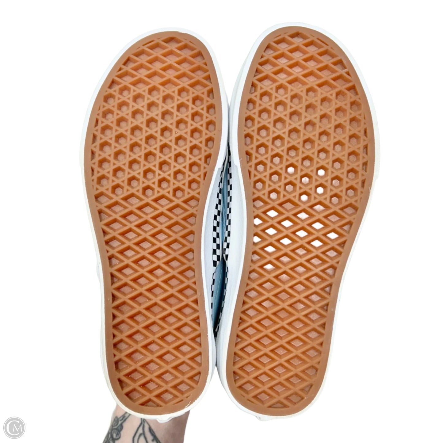 Shoes Sneakers By Vans In Blue & White, Size: 6