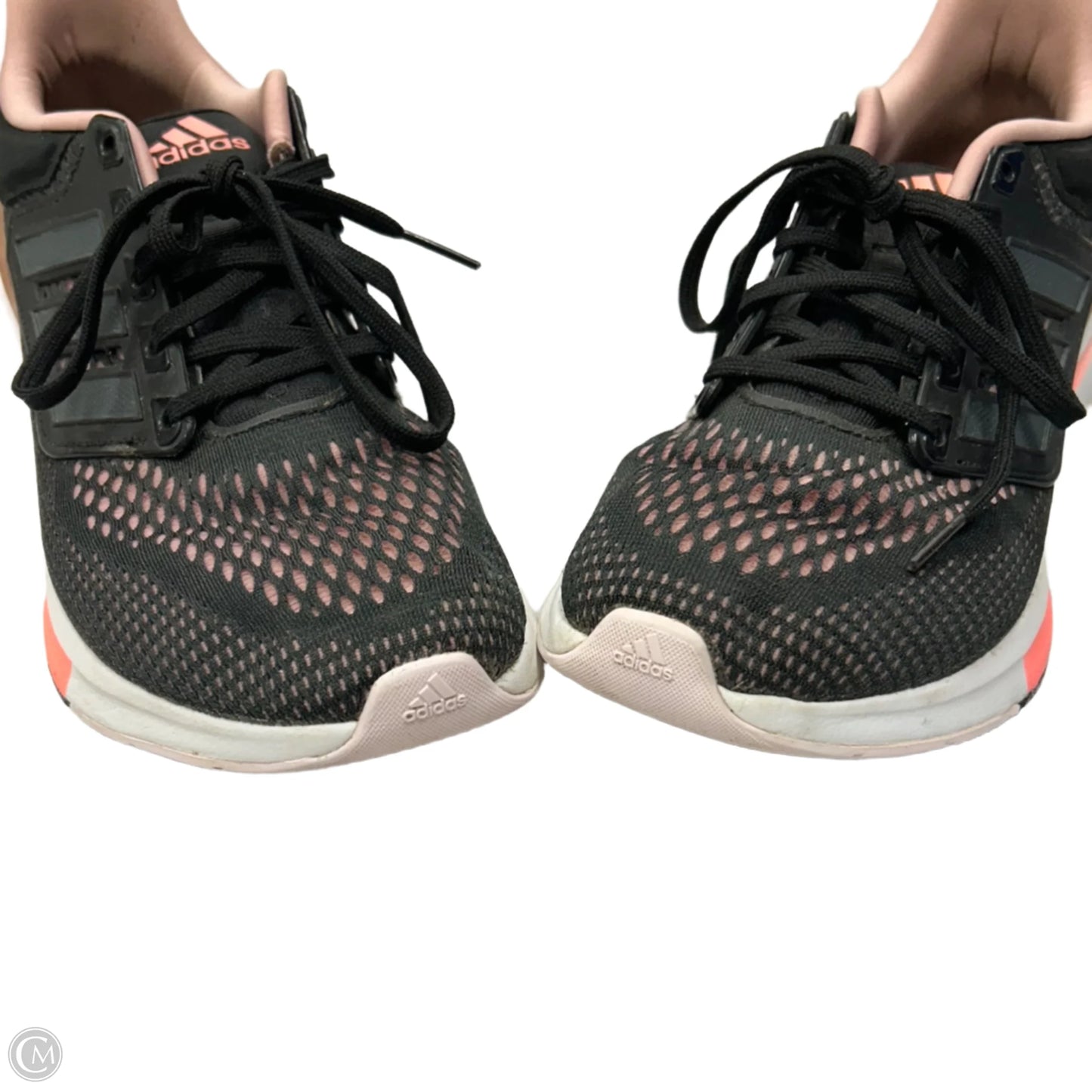 Shoes Athletic By Adidas In Black & Pink, Size: 10
