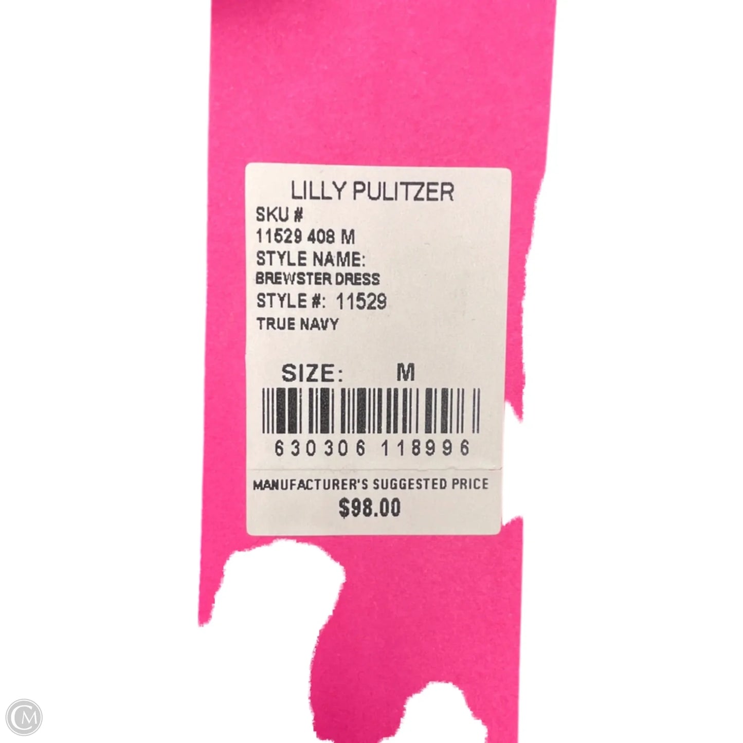 Dress Designer By Lilly Pulitzer In Blue & White, Size: M