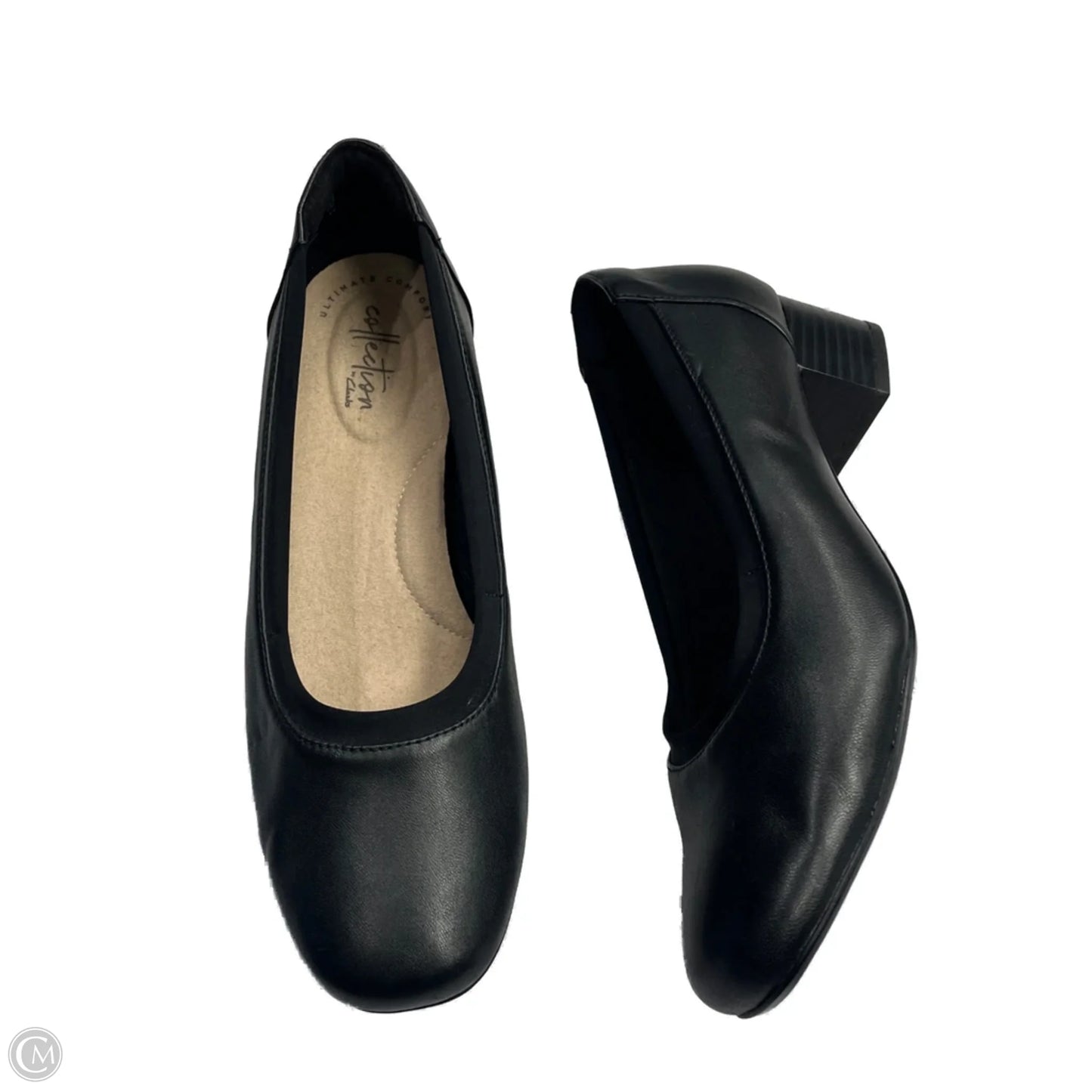 Shoes Heels Block By Clarks In Black, Size: 9