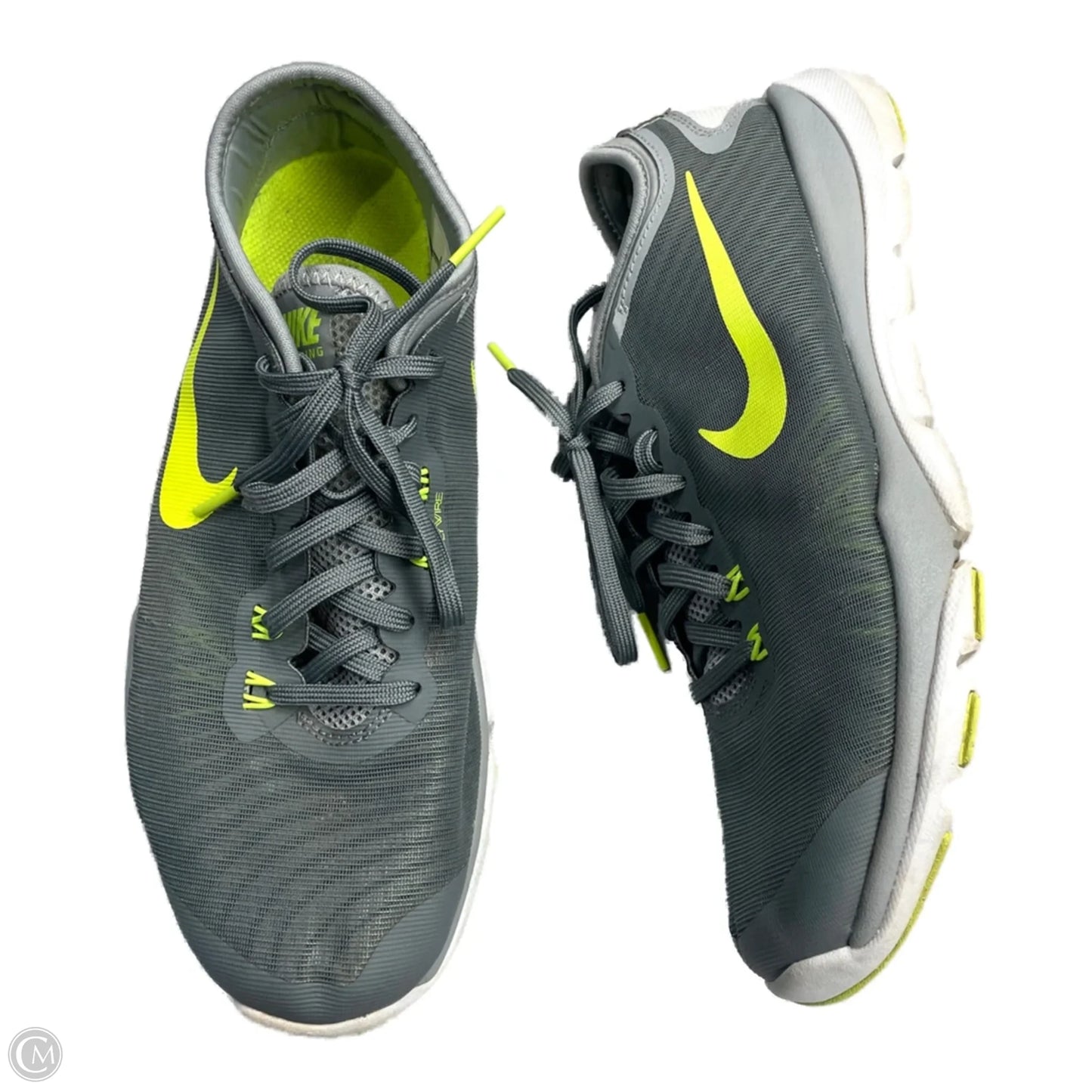 Shoes Athletic By Nike In Green & Grey, Size: 8