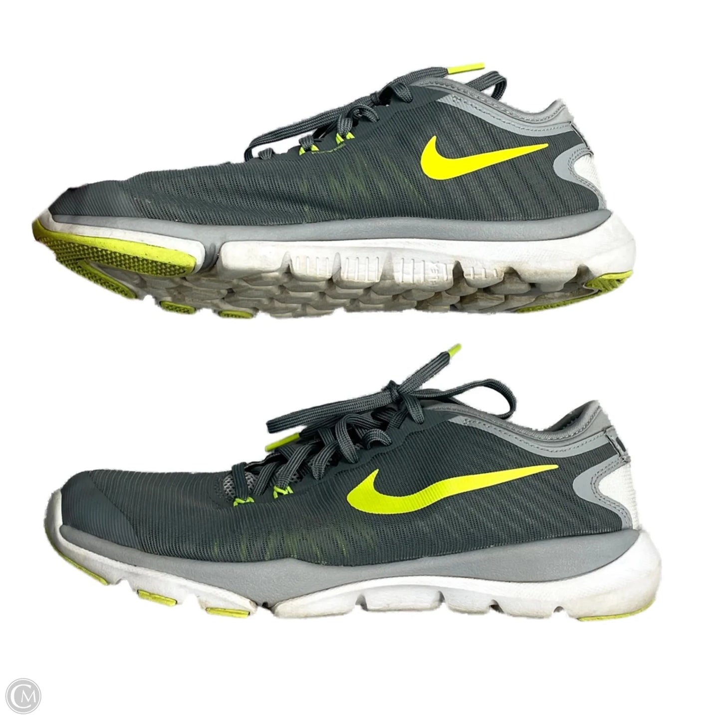 Shoes Athletic By Nike In Green & Grey, Size: 8