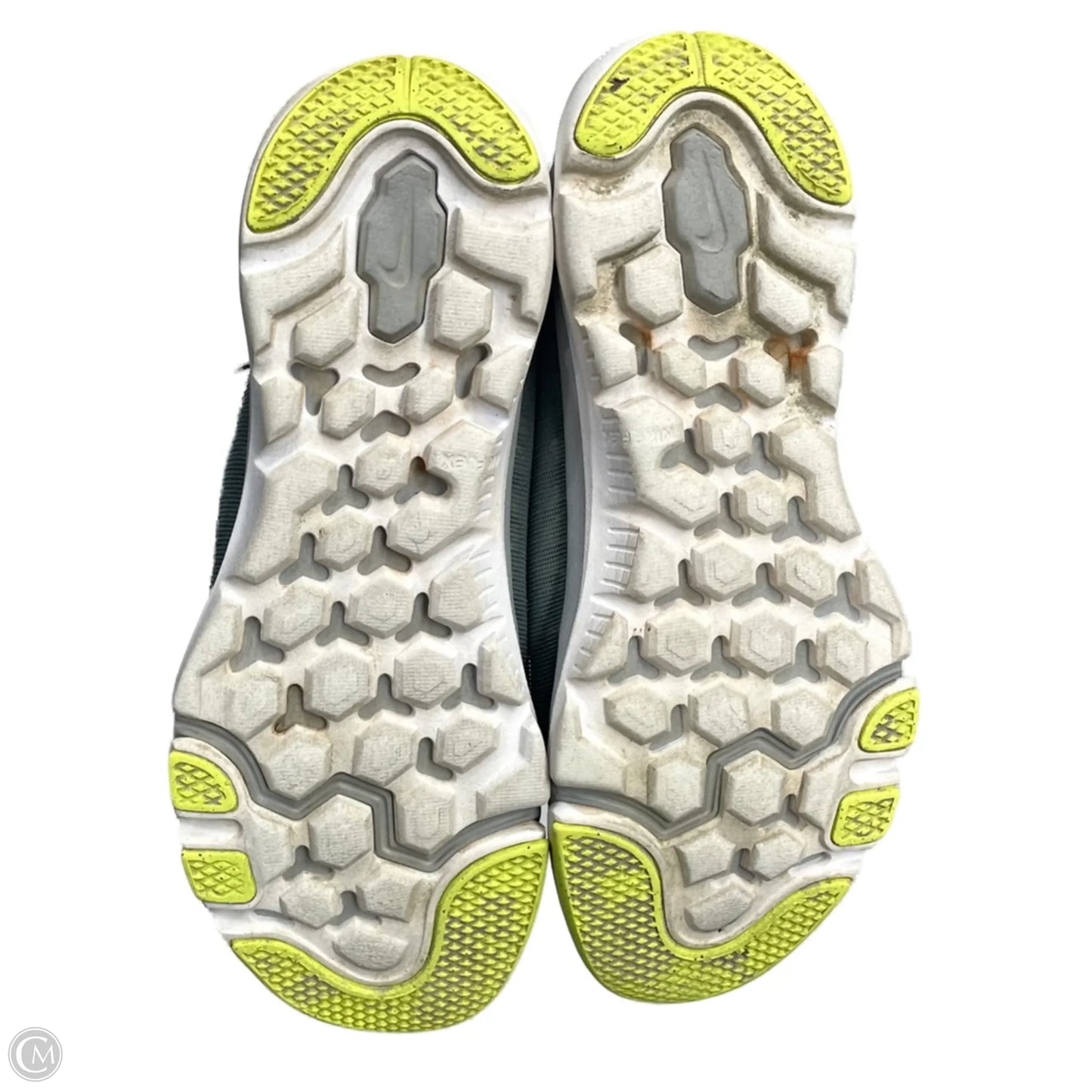 Shoes Athletic By Nike In Green & Grey, Size: 8