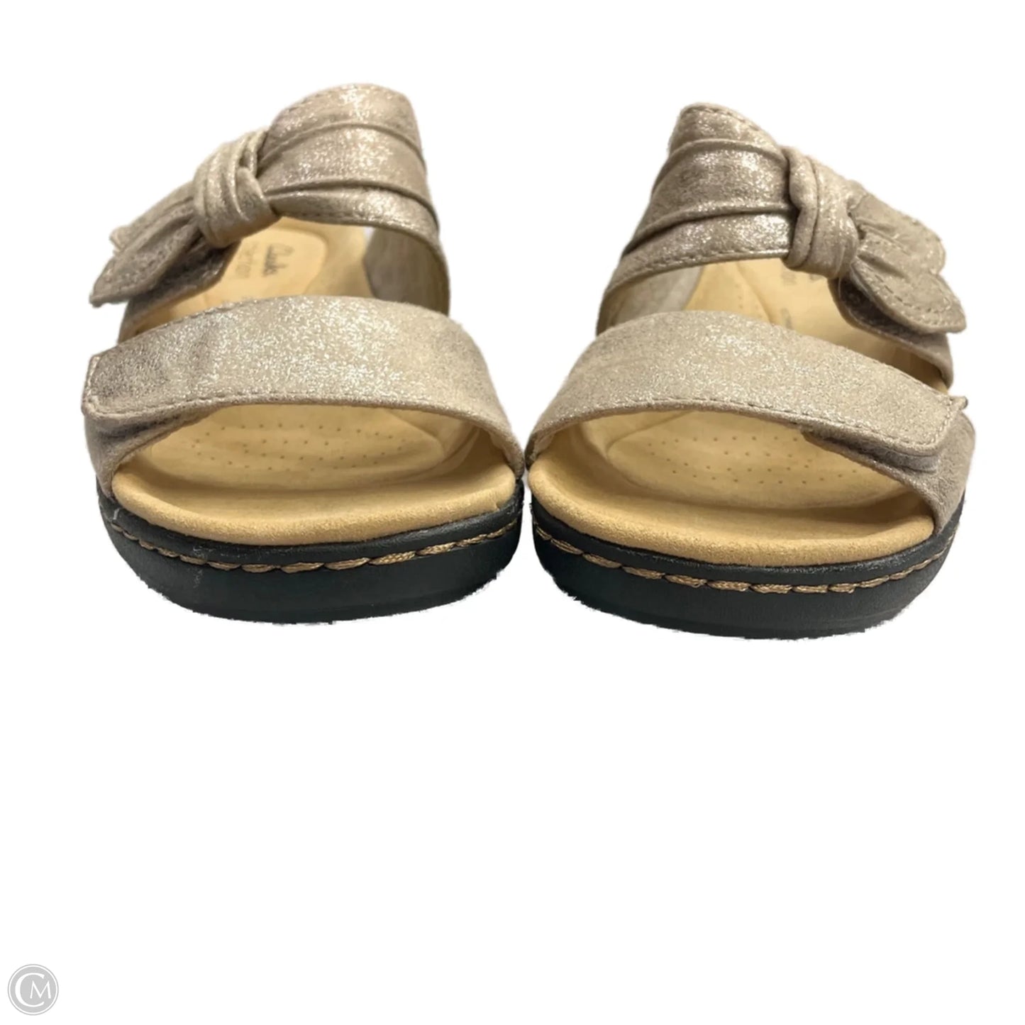 Sandals Flats By Clarks In Bronze, Size: 6.5