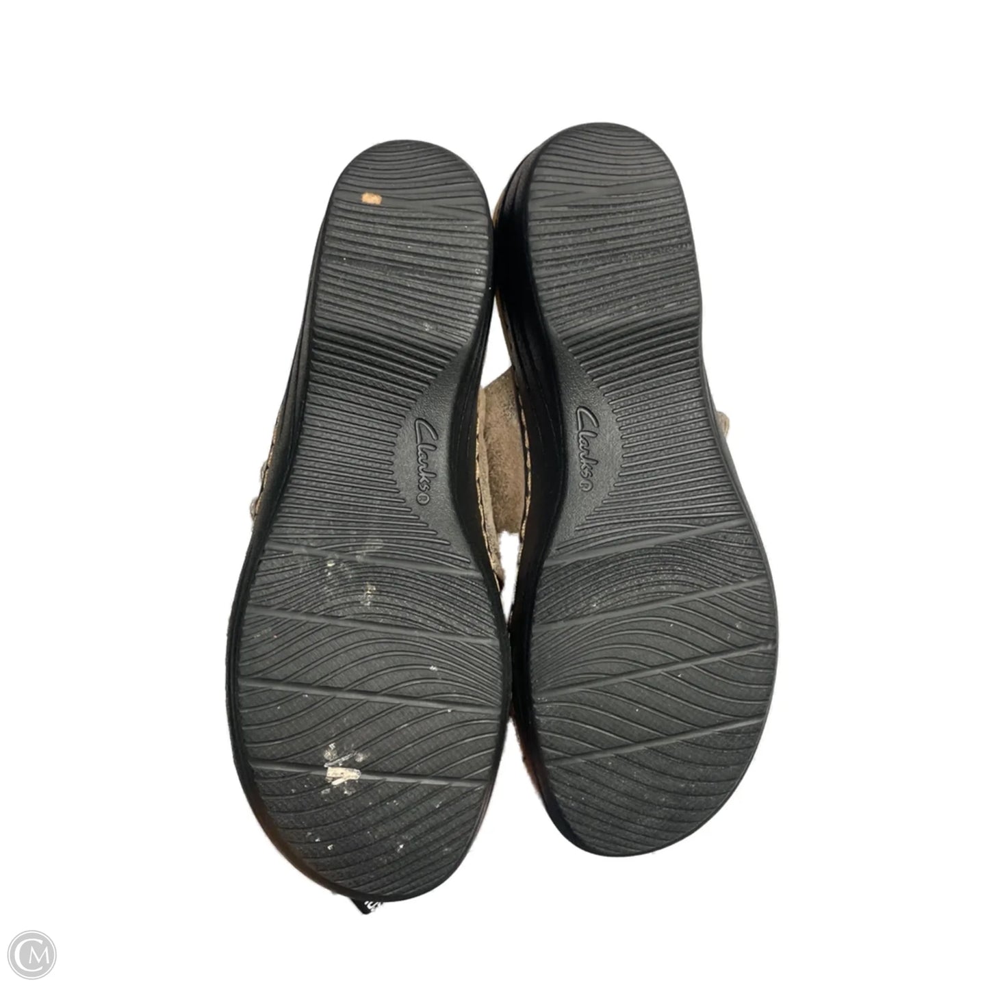 Sandals Flats By Clarks In Bronze, Size: 6.5