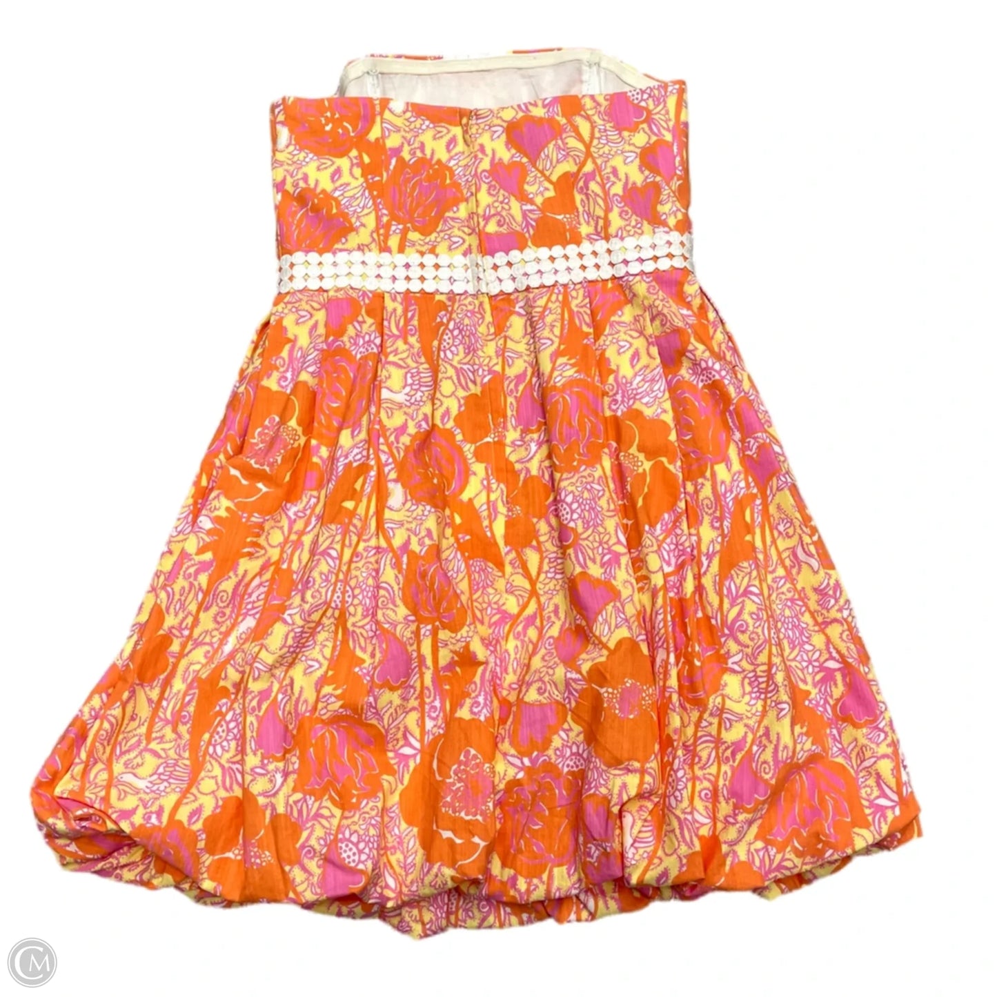 Dress Designer By Lilly Pulitzer In Orange & Pink, Size: M