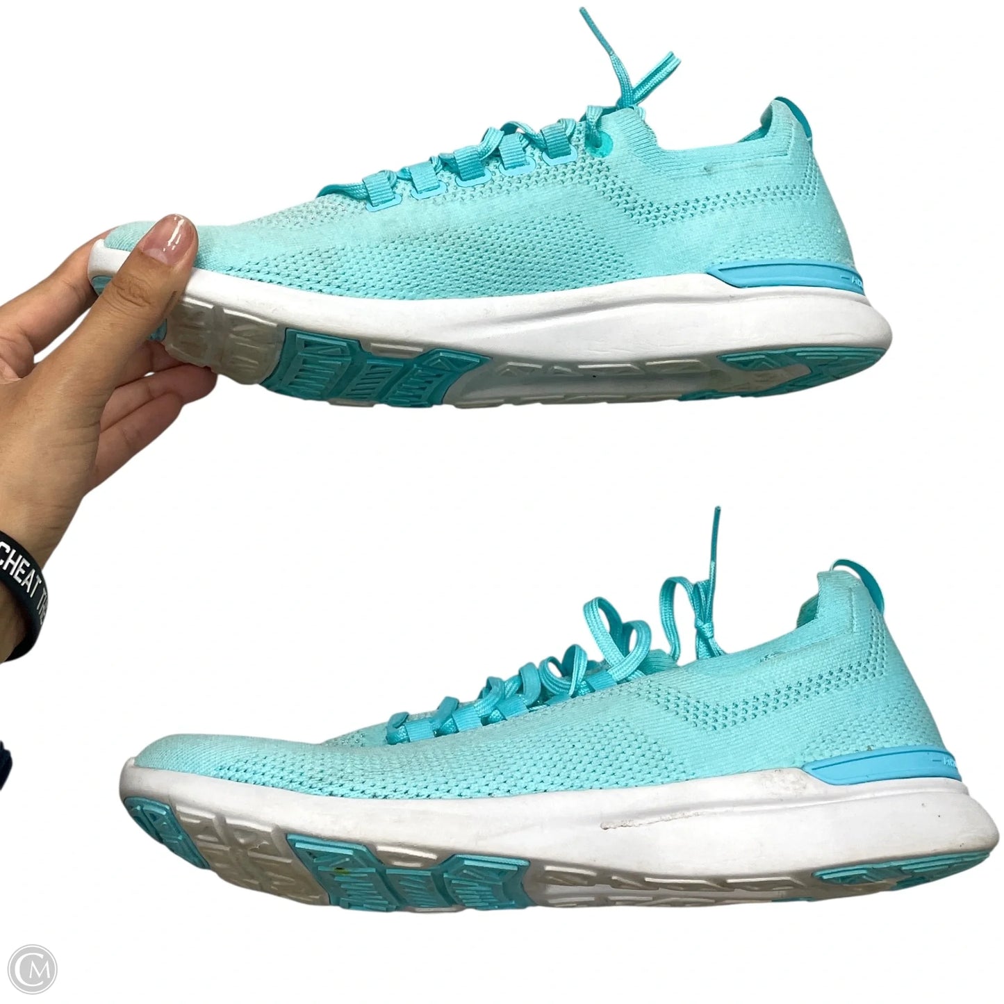 Shoes Athletic By Apl In Blue, Size: 10.5