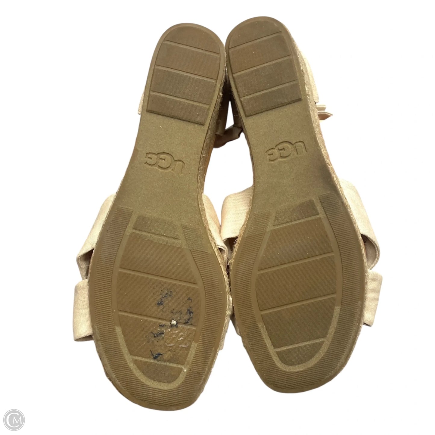Sandals Designer By Ugg In Tan, Size: 10