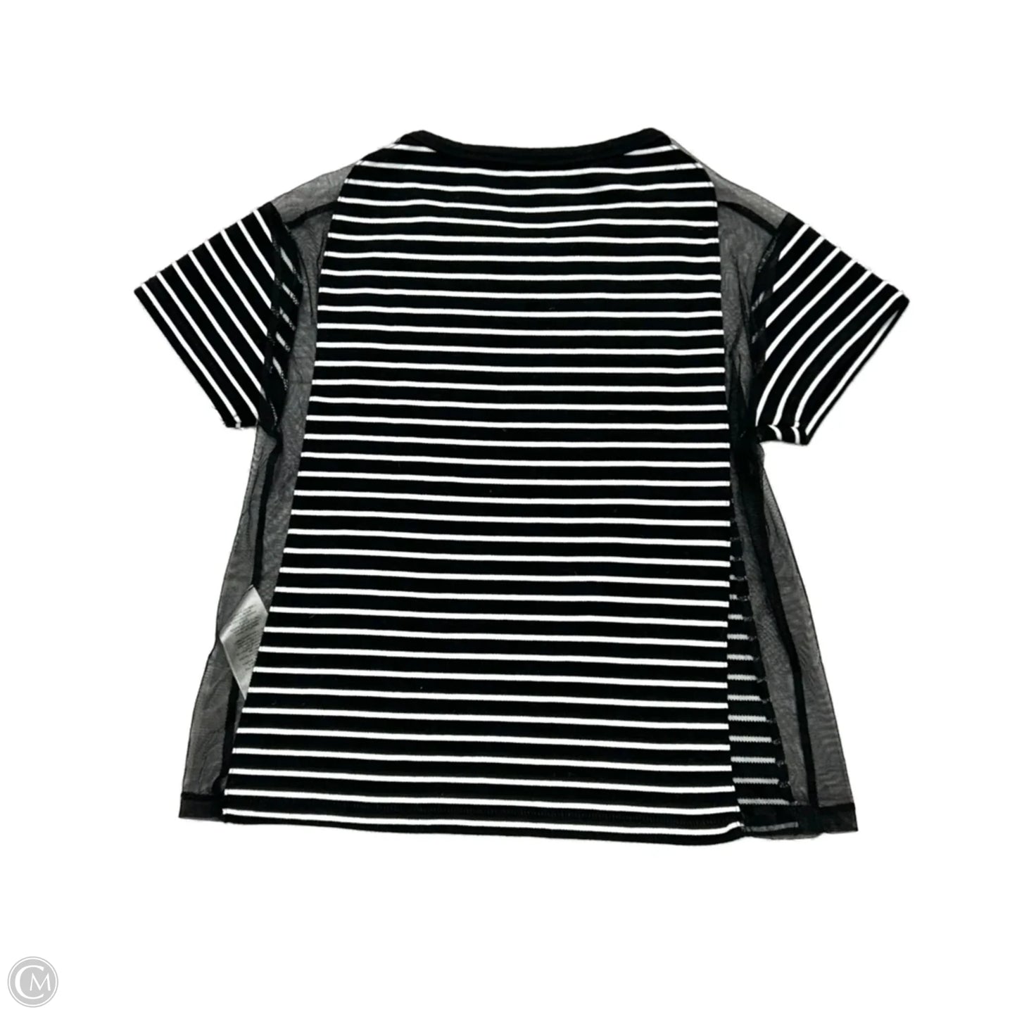 Top Short Sleeve By Maeve In Black & White, Size: S