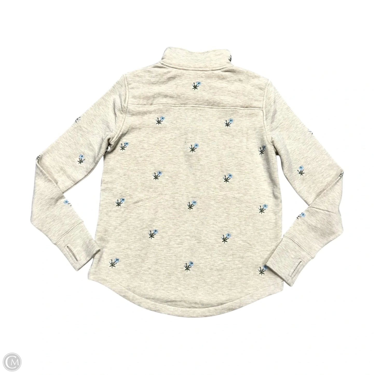 Sweatshirt Collar By Vineyard Vines In Tan, Size: S