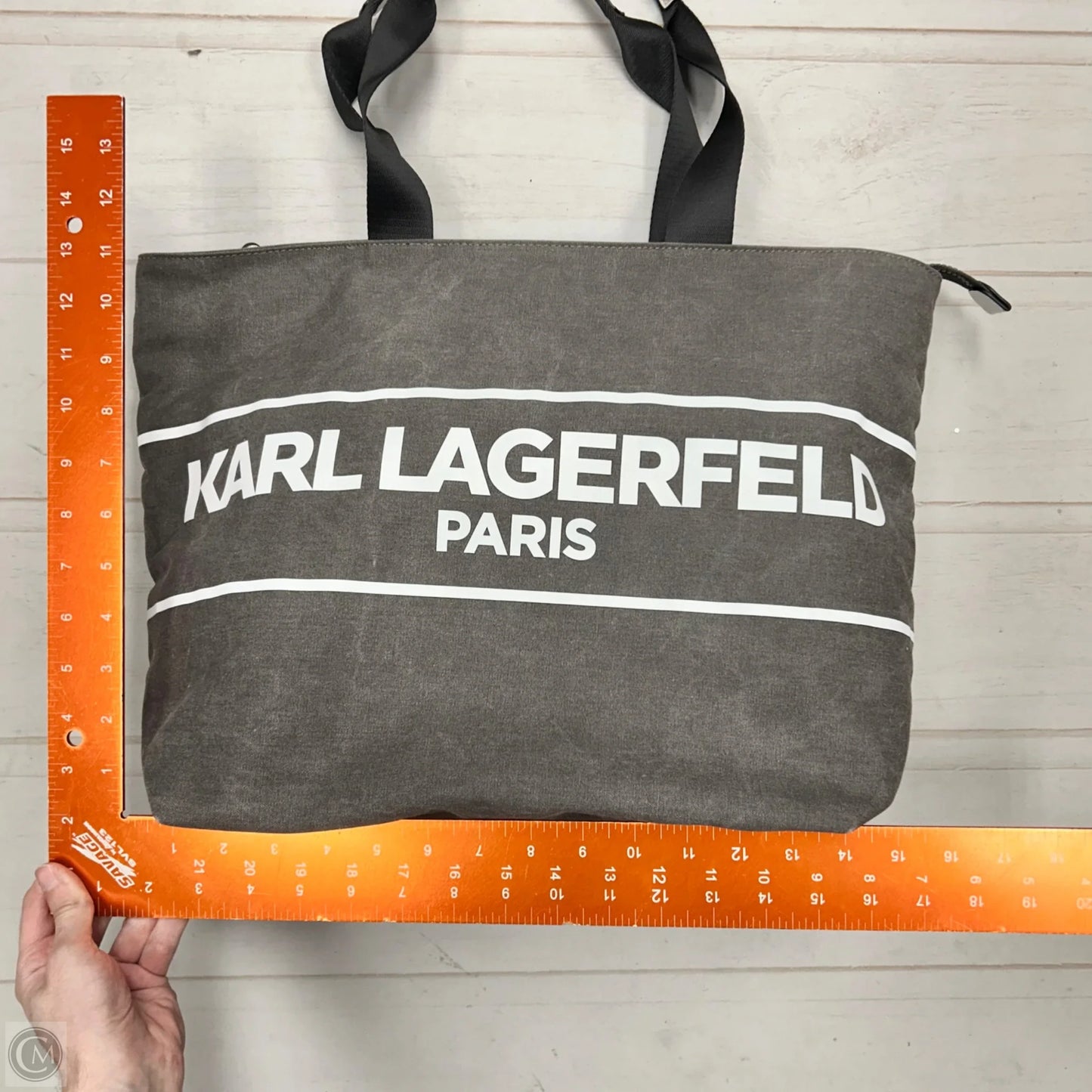 Tote Designer By Karl Lagerfeld, Size: Large