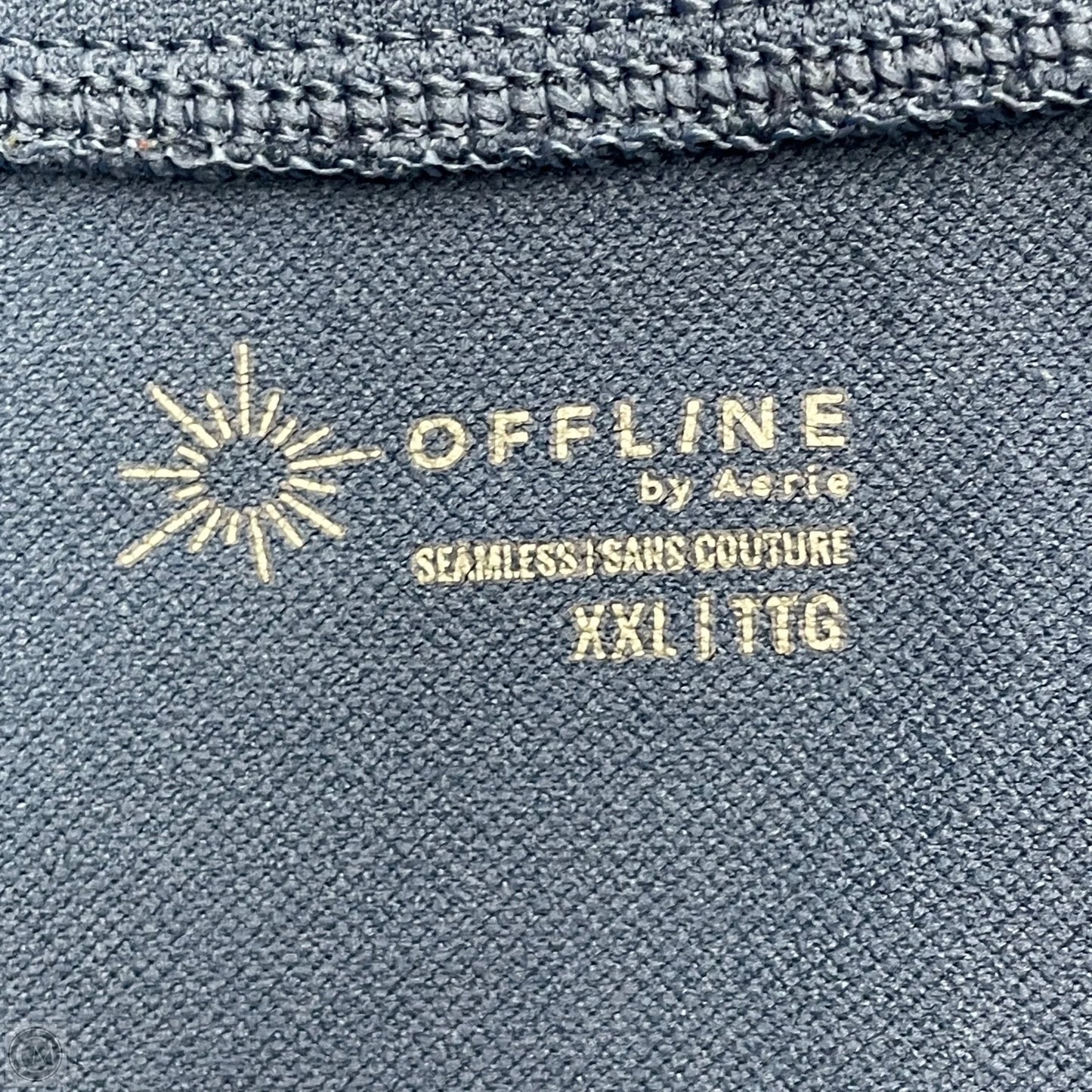 Athletic Top Long Sleeve Crewneck By Aerie In Blue, Size: Xxl