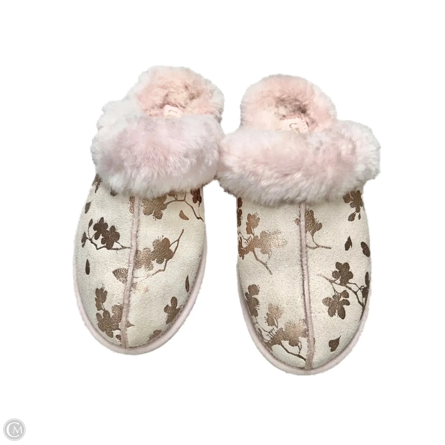 Slippers Designer By Ugg In Pink, Size: 6