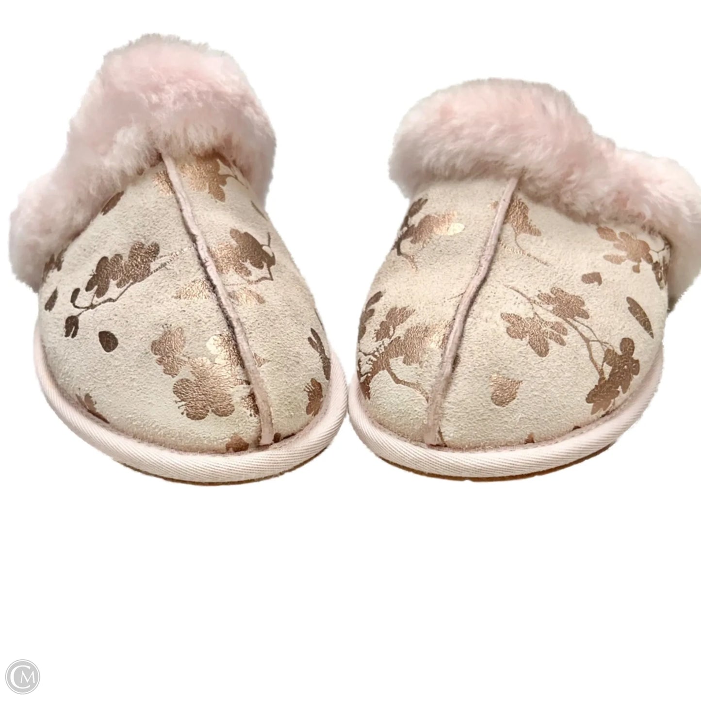 Slippers Designer By Ugg In Pink, Size: 6