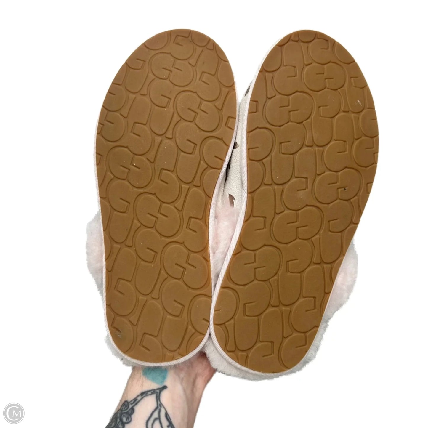 Slippers Designer By Ugg In Pink, Size: 6