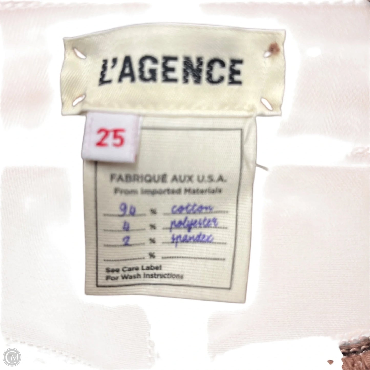 Jeans Skinny By L Agence In Brown, Size: 0