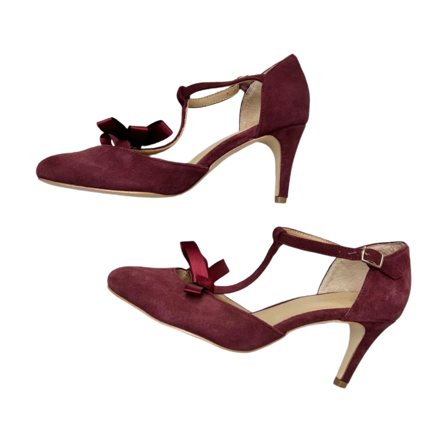 Shoes Heels Stiletto By Anthropologie In Maroon, Size: 8