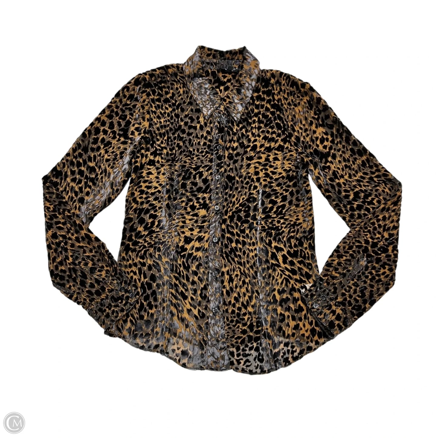 Top Long Sleeve By Paige In Leopard Print, Size: S