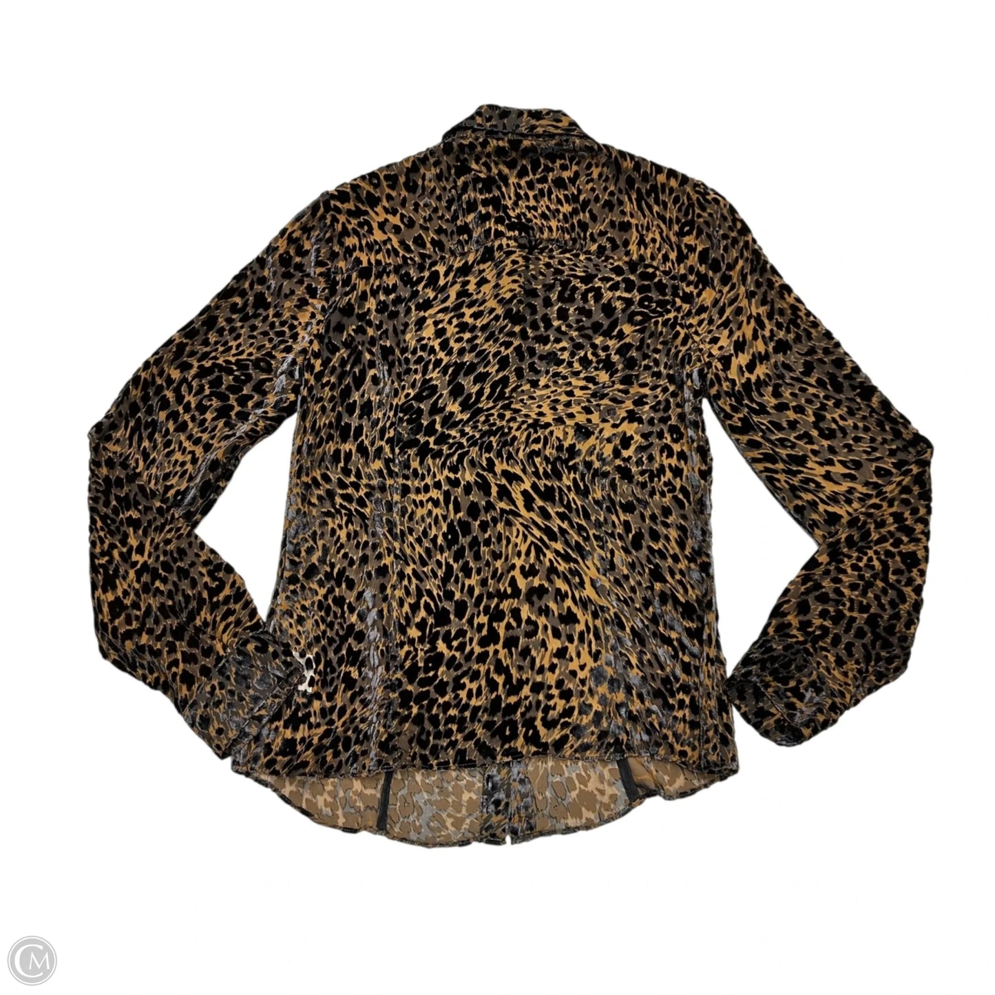 Top Long Sleeve By Paige In Leopard Print, Size: S