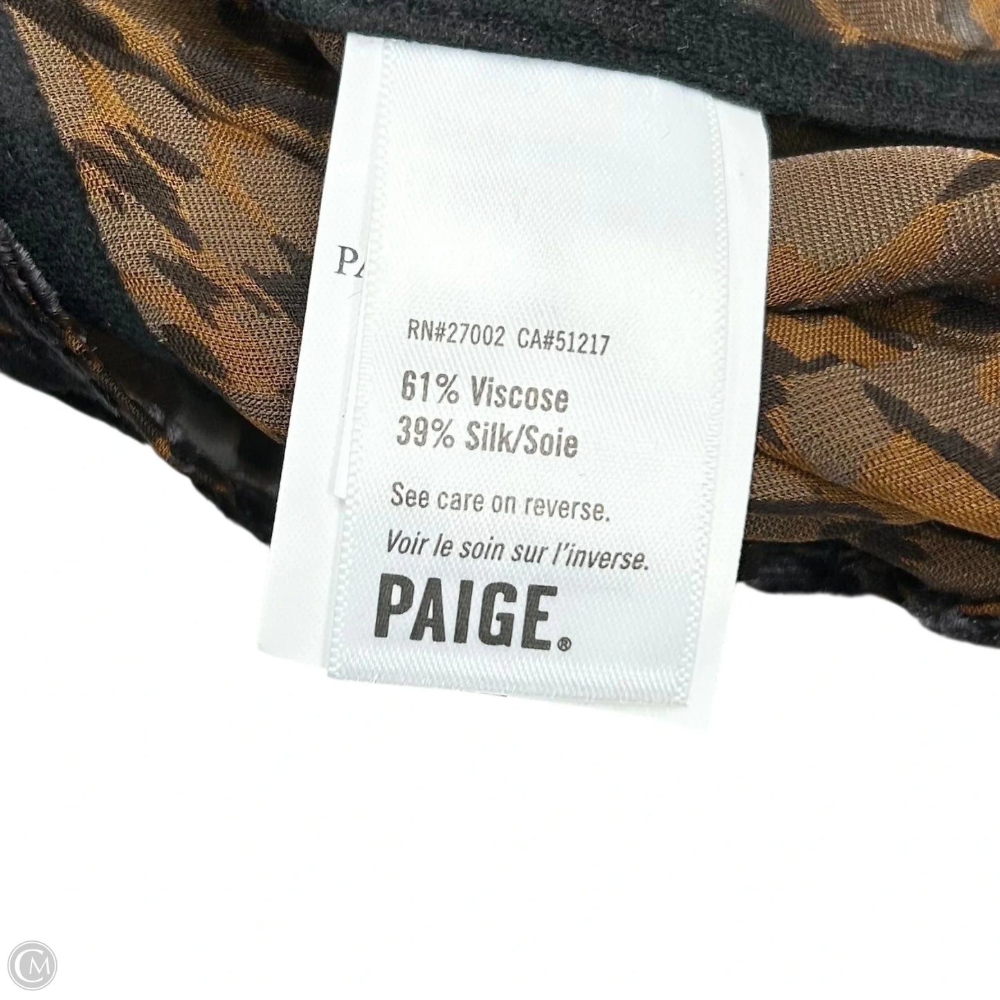 Top Long Sleeve By Paige In Leopard Print, Size: S