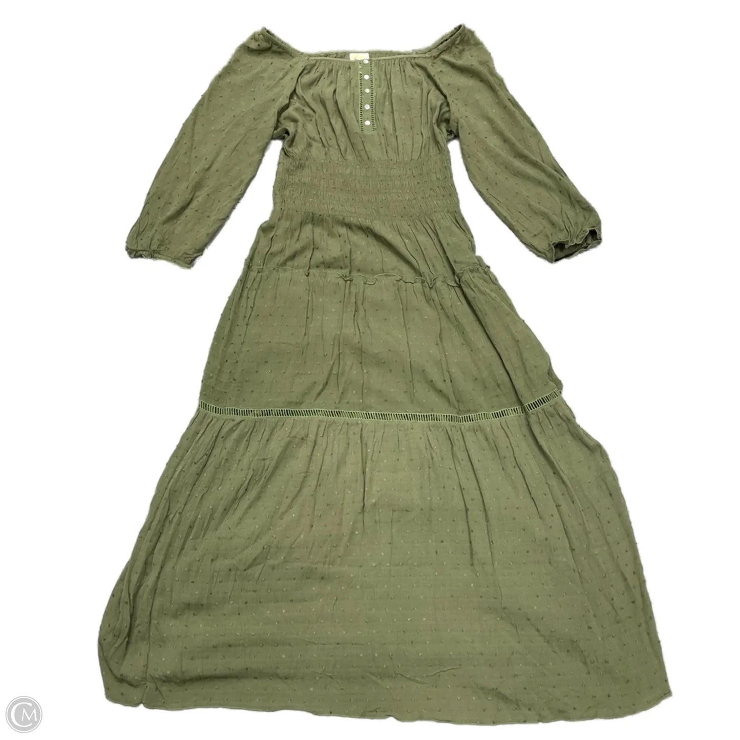 Dress Casual Maxi By Fig & Flower In Green, Size: L