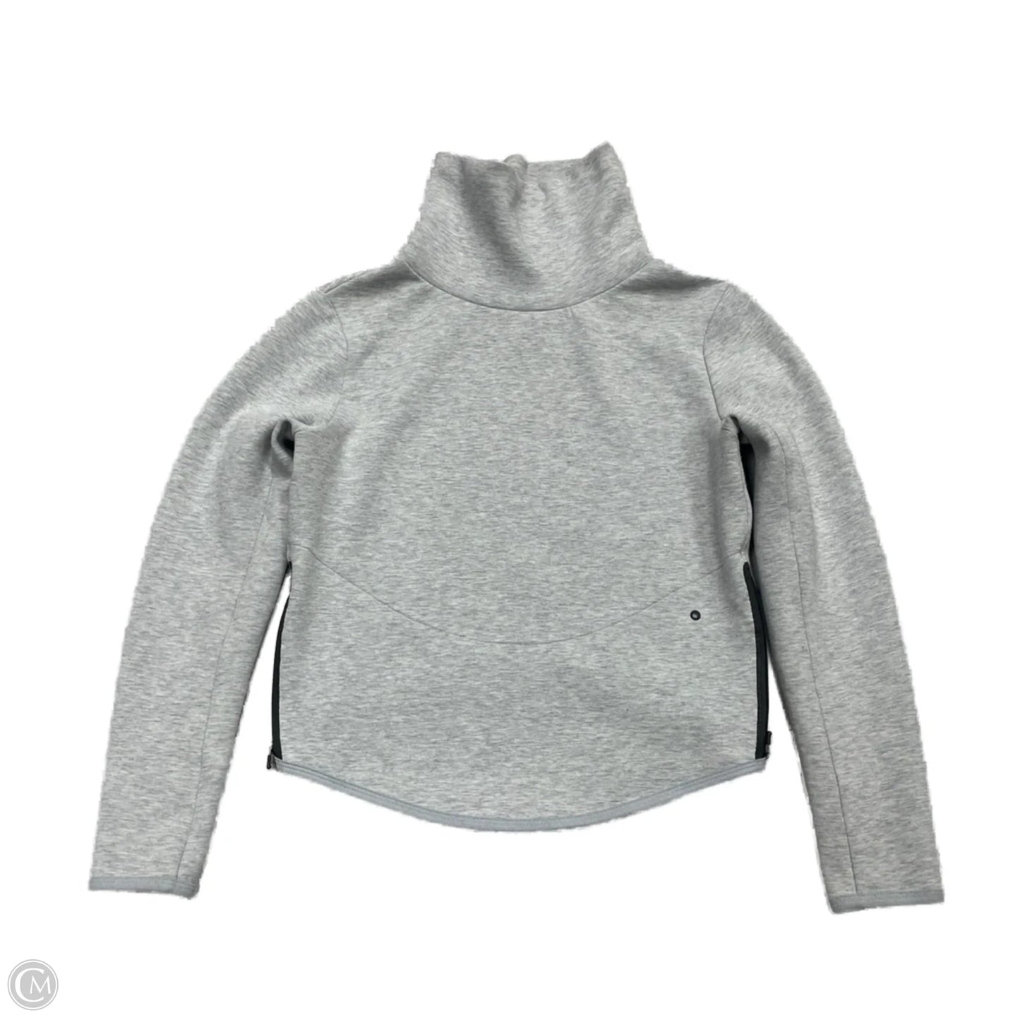 Athletic Sweatshirt Collar By Nike Apparel In Grey, Size: Xs