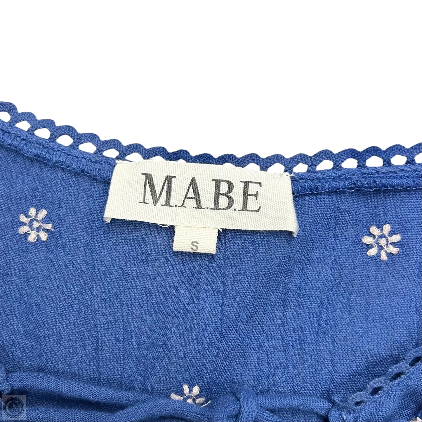 Dress Casual Short By Mabe In Blue & White, Size: S