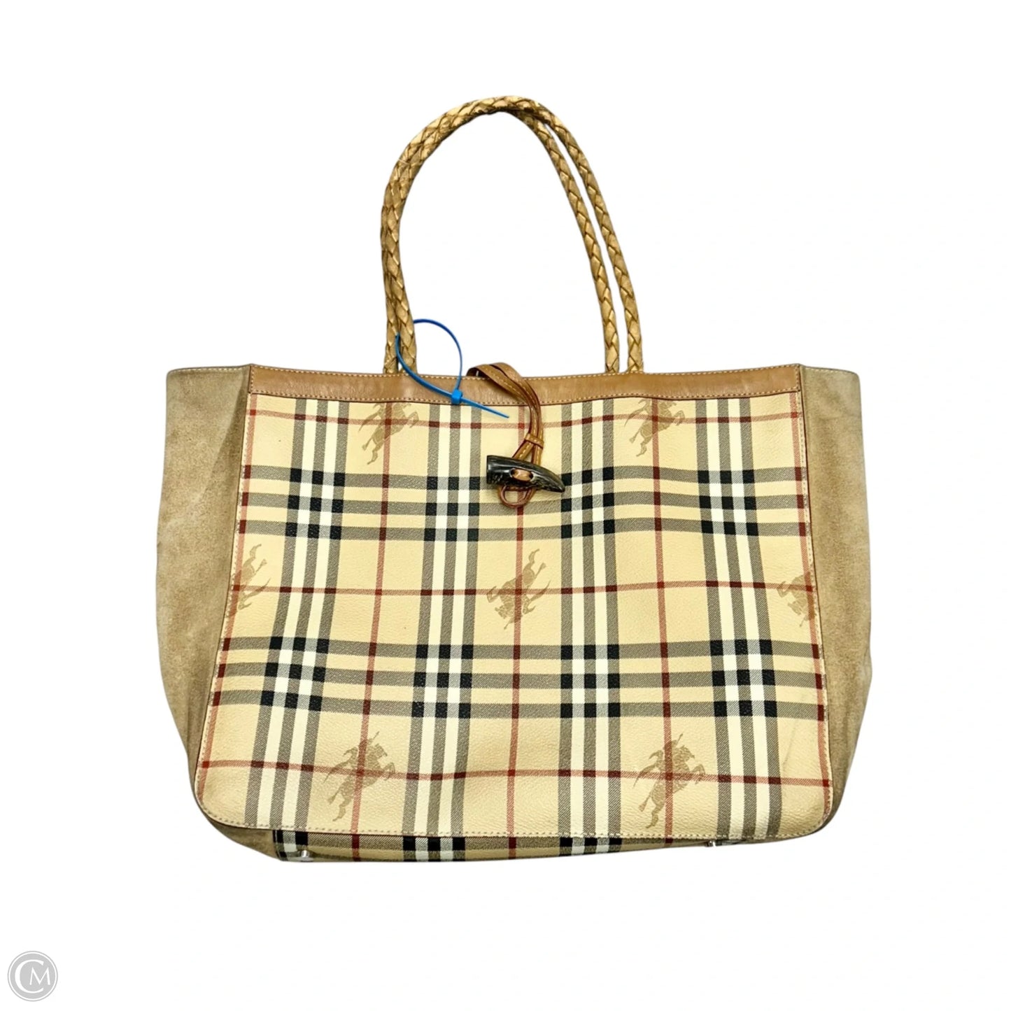 Tote Luxury Designer By Burberry, Size: Medium