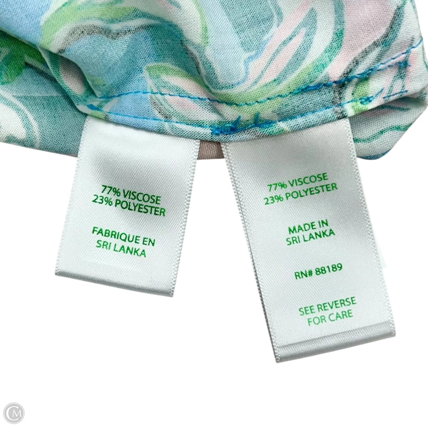 Top Sleeveless Designer By Lilly Pulitzer In Blue & Green, Size: S