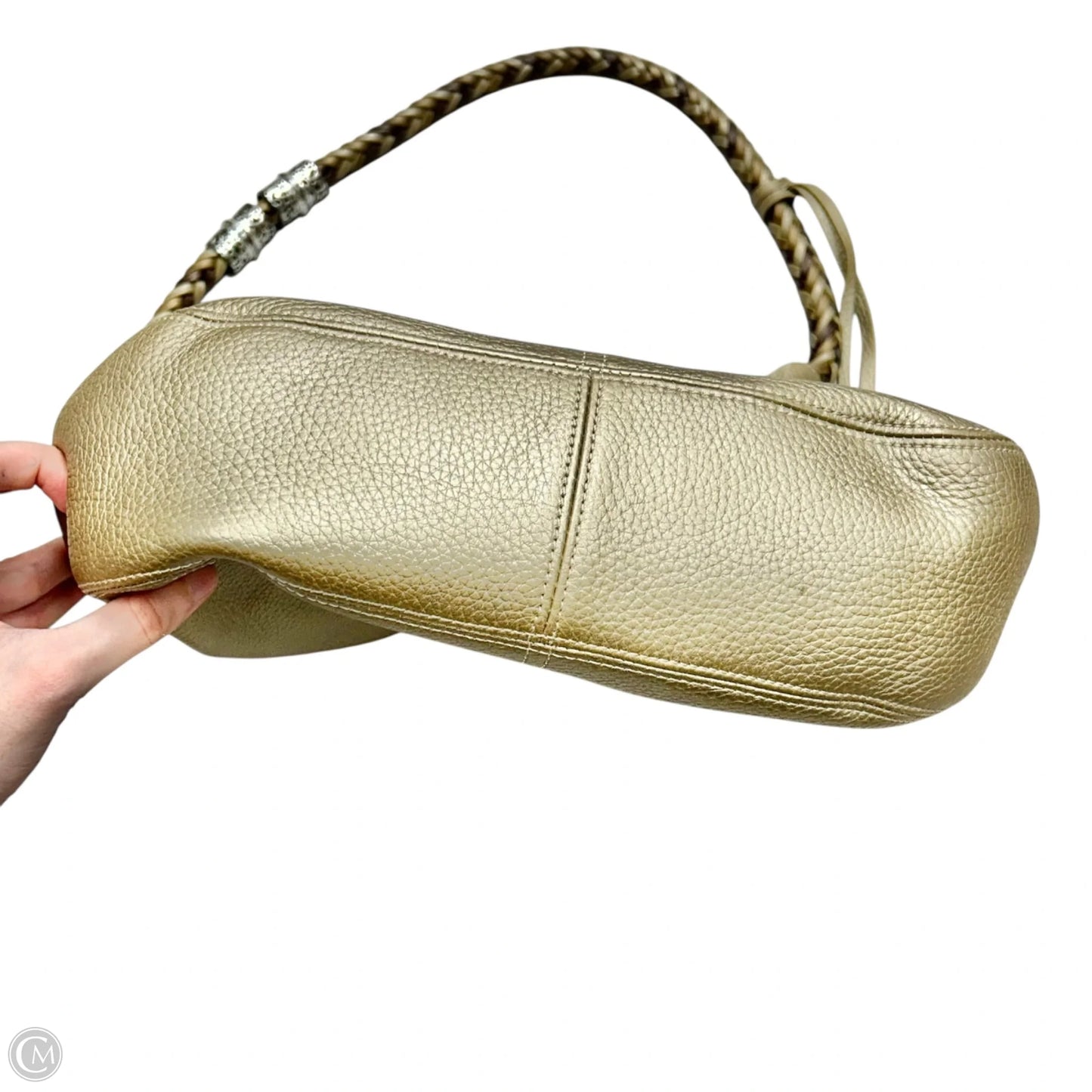 Handbag Leather By Brighton, Size: Medium