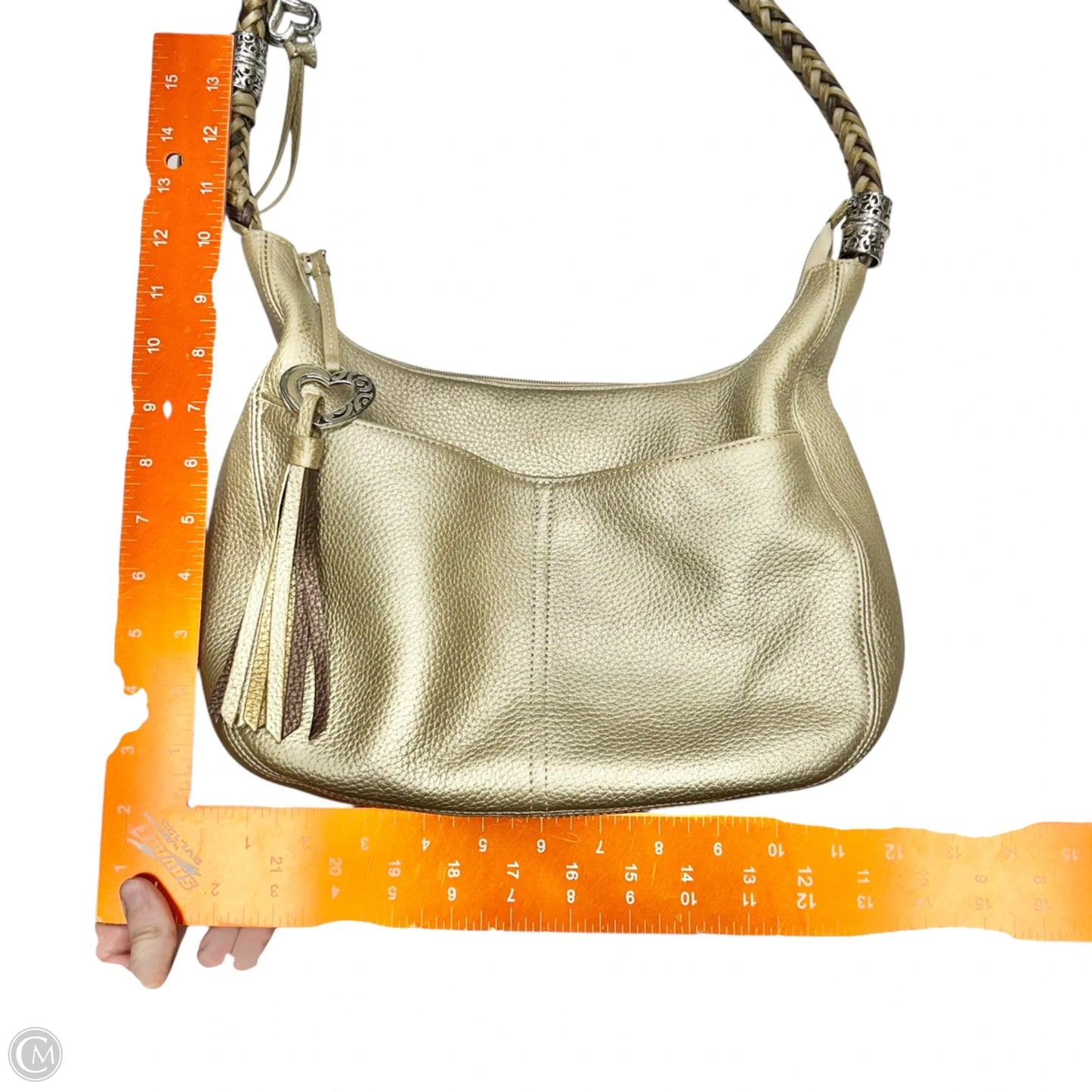 Handbag Leather By Brighton, Size: Medium