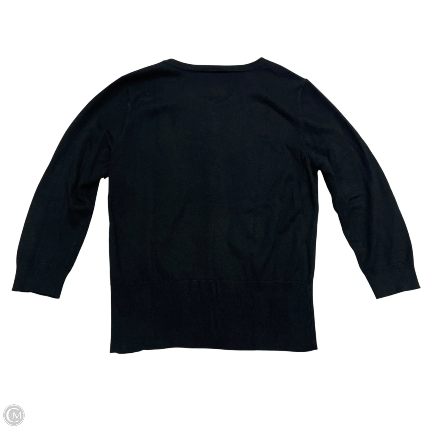 Sweater Cardigan By White House Black Market In Black & Silver, Size: S