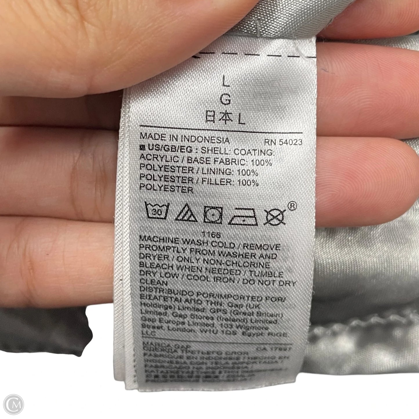Coat Puffer & Quilted By Gap In Black, Size: L