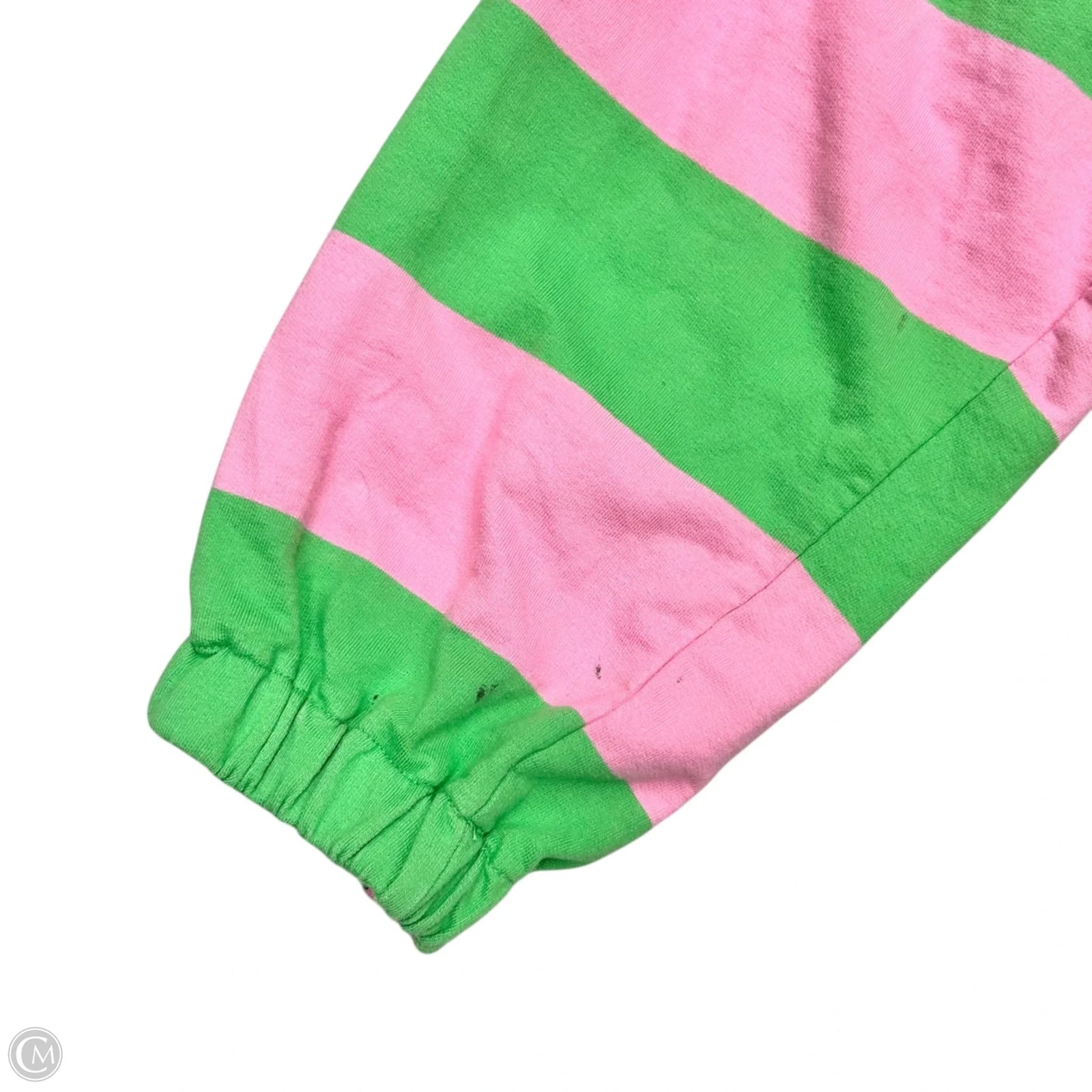 Top Long Sleeve By Maeve In Green & Pink, Size: L