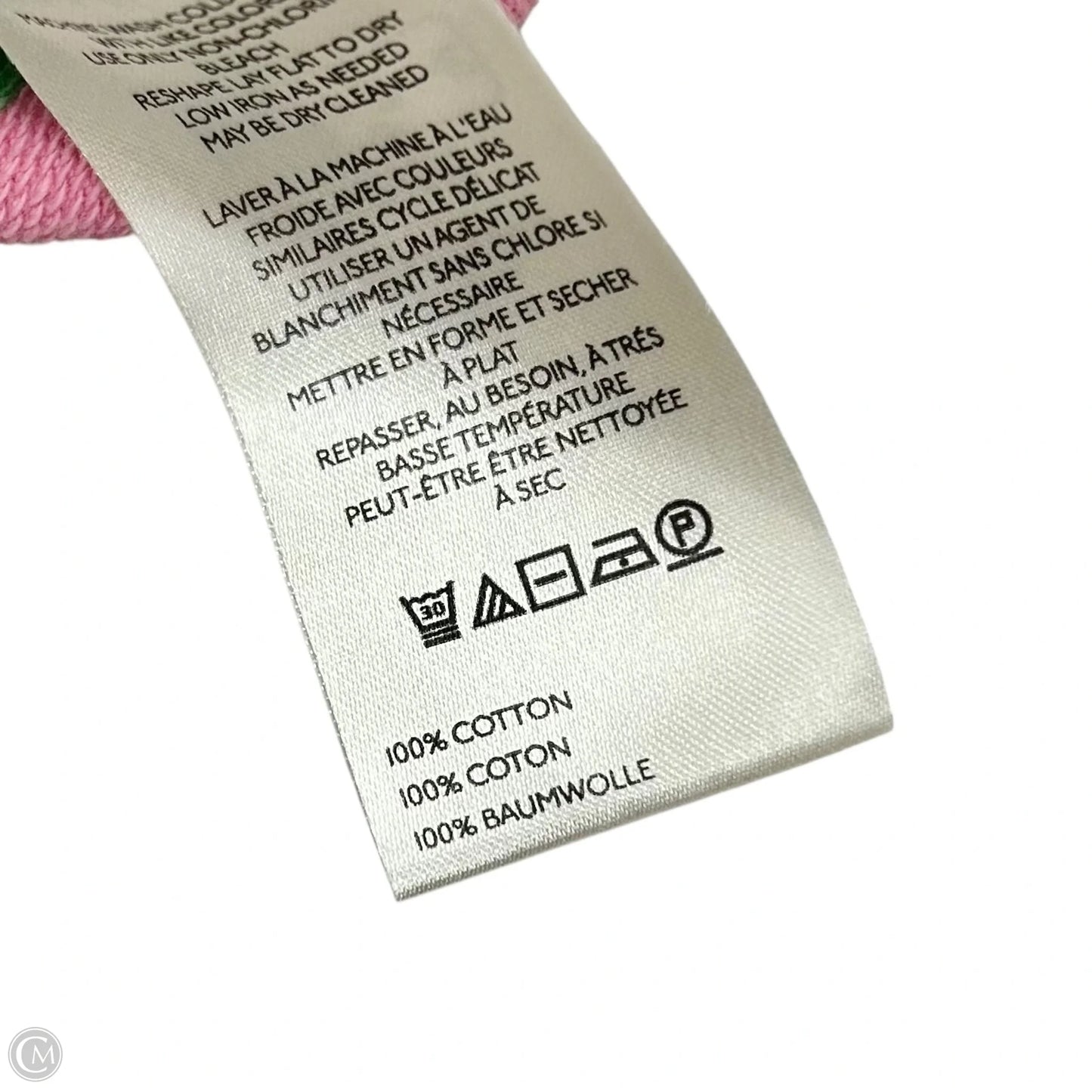 Top Long Sleeve By Maeve In Green & Pink, Size: L