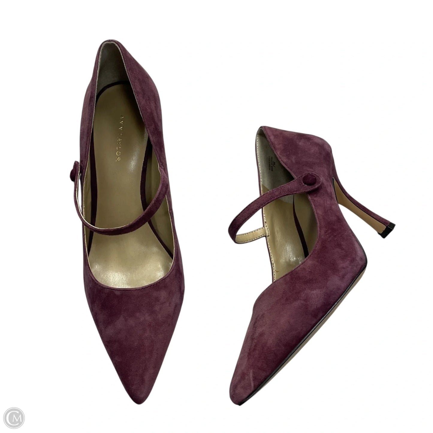 Shoes Heels Stiletto By Ann Taylor In Purple, Size: 7