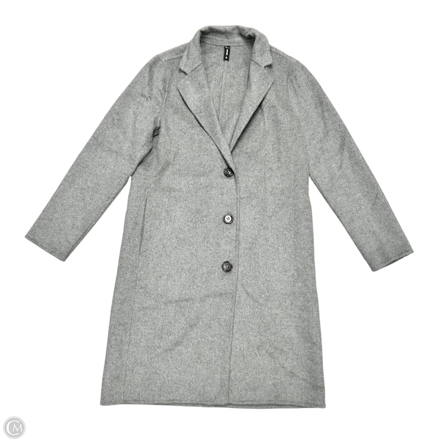 Coat Peacoat By Edition In Grey, Size: M