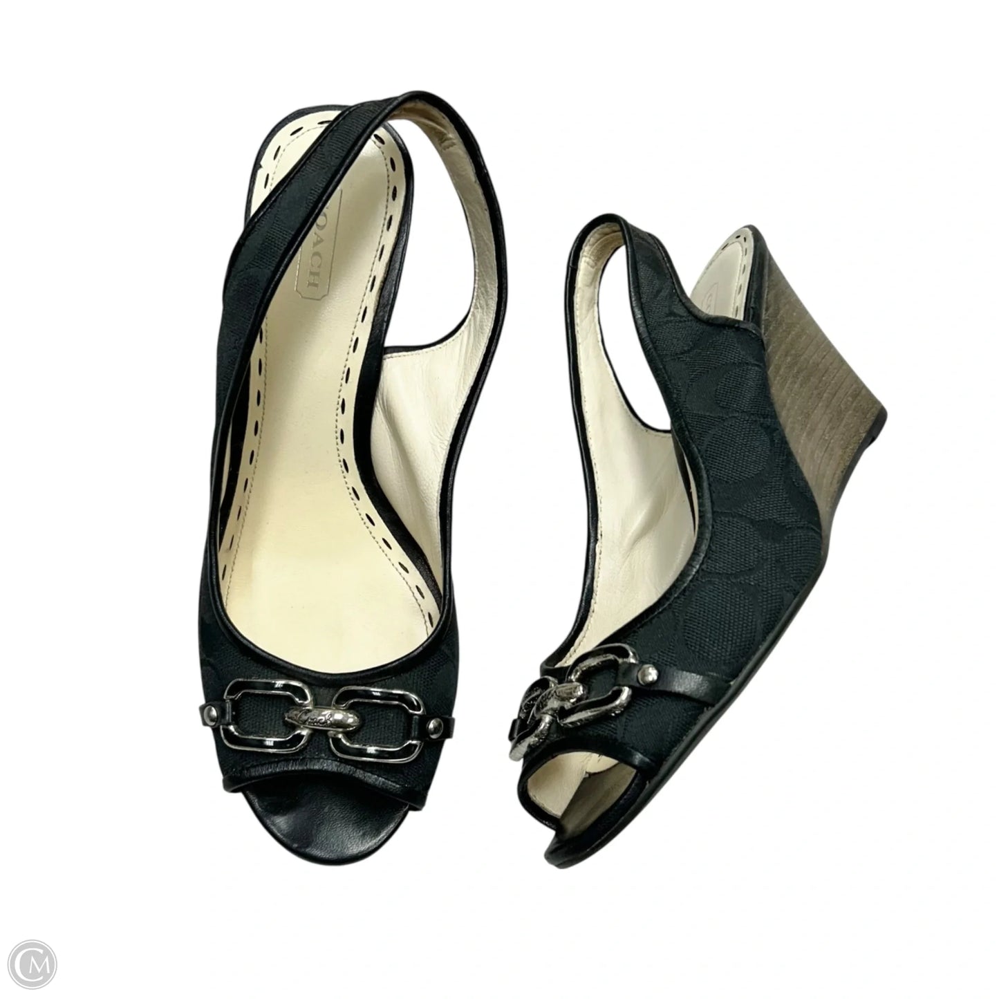 Sandals Designer By Coach In Black, Size: 8