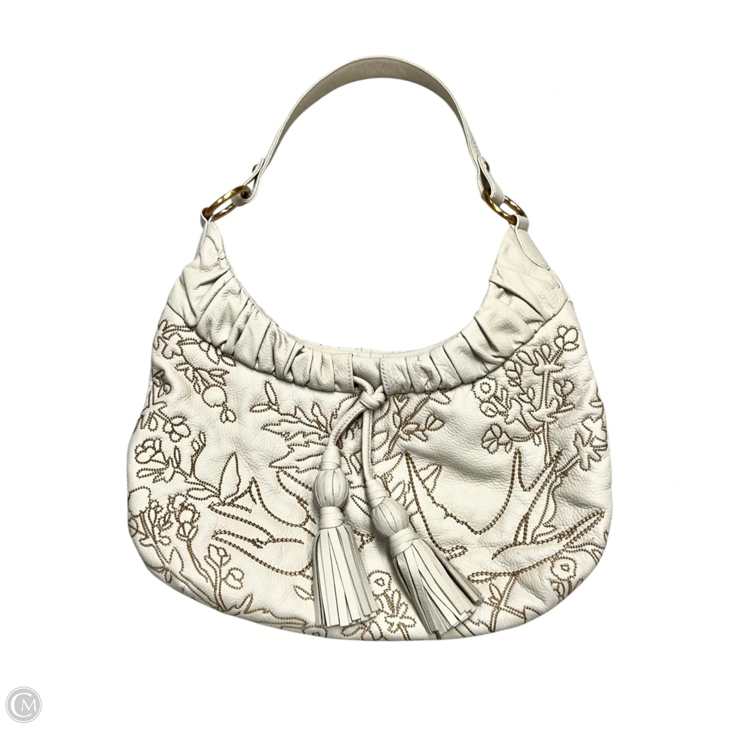 Handbag Leather By Isabella Fiore, Size: Medium