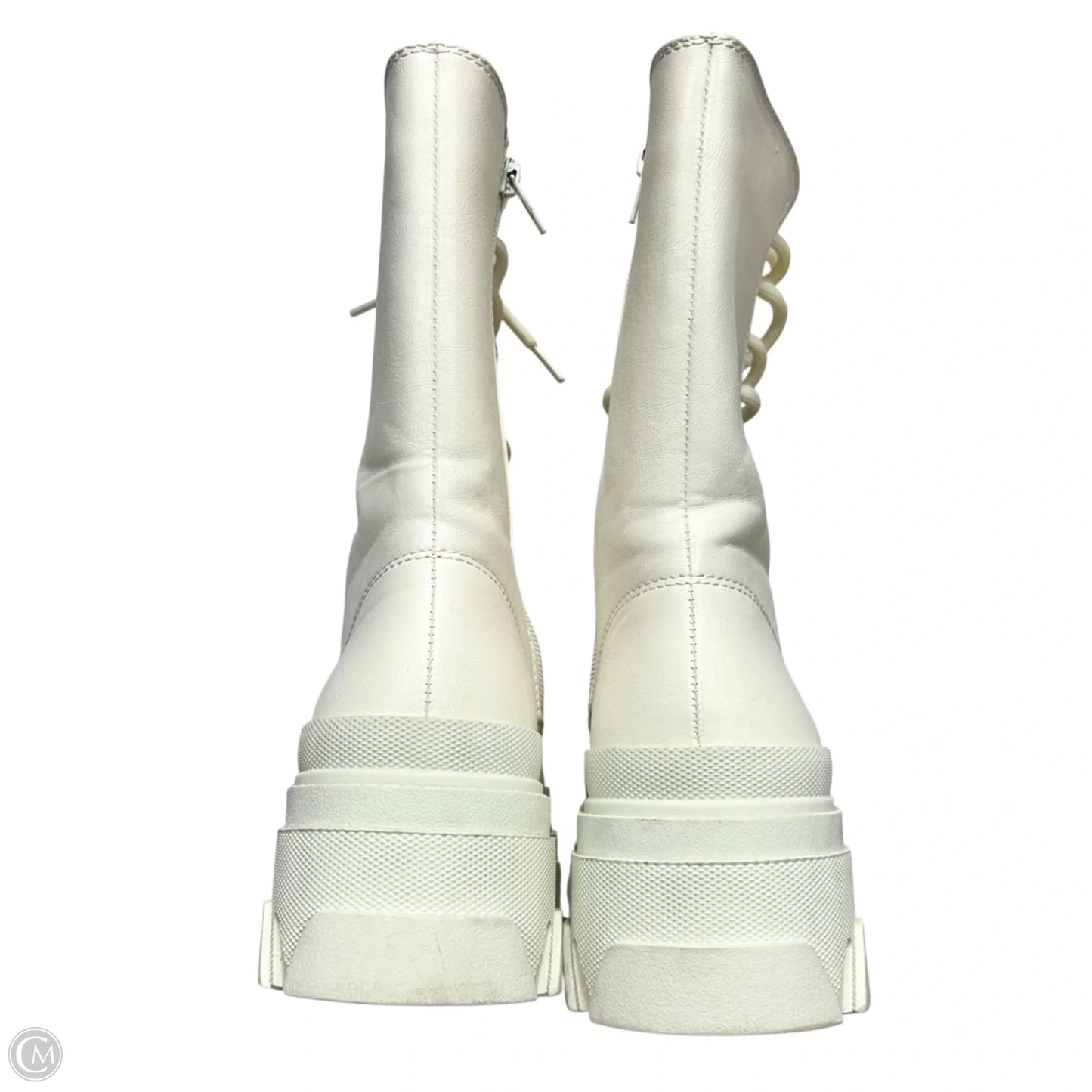 Boots Combat By Rouge In Ivory, Size: 8