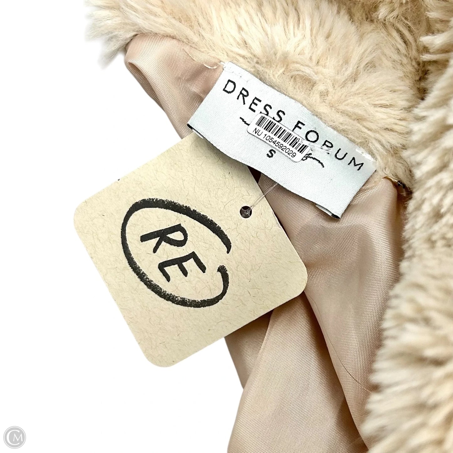 Jacket Faux Fur & Sherpa By Dress Forum In Tan, Size: S
