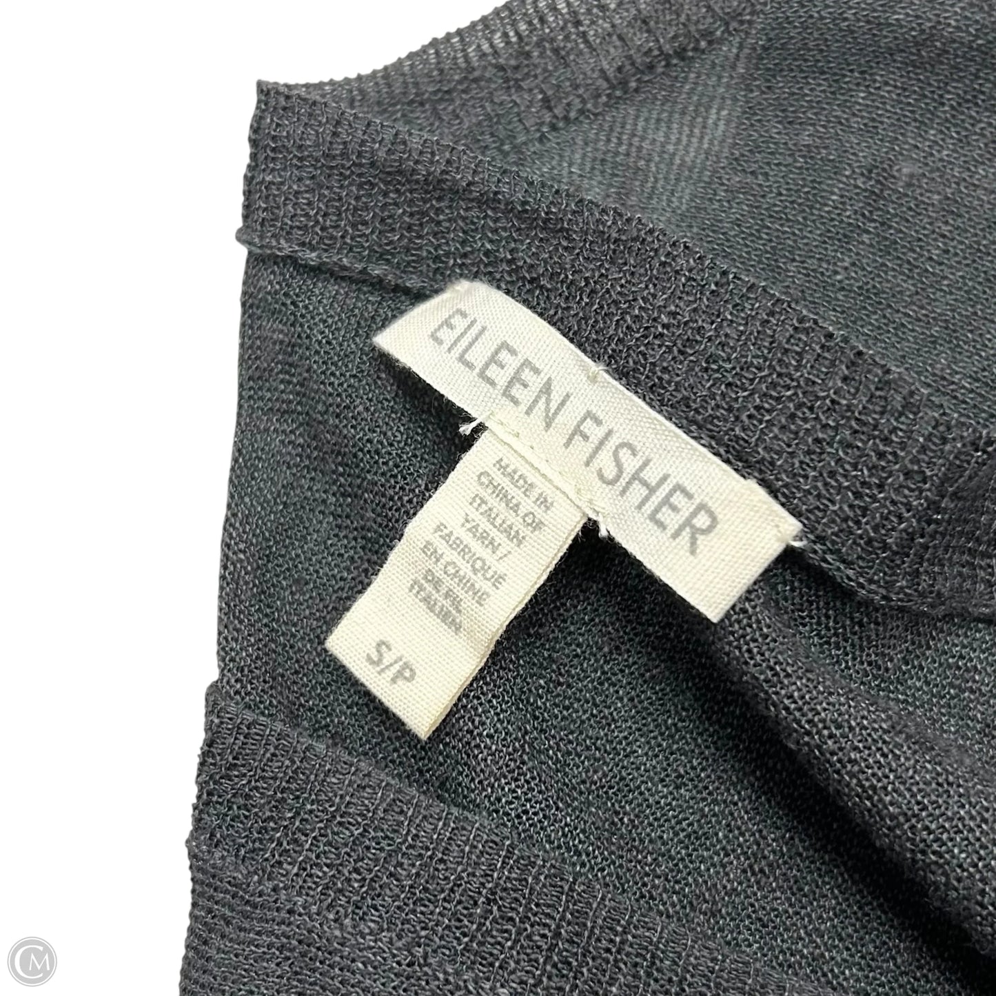 Top Long Sleeve By Eileen Fisher In Grey, Size: S