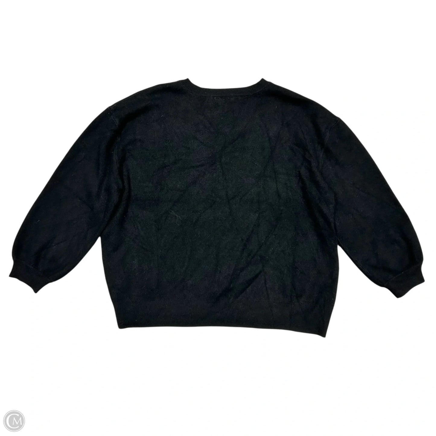 Sweater By Terra & Sky In Black & White, Size: 2x