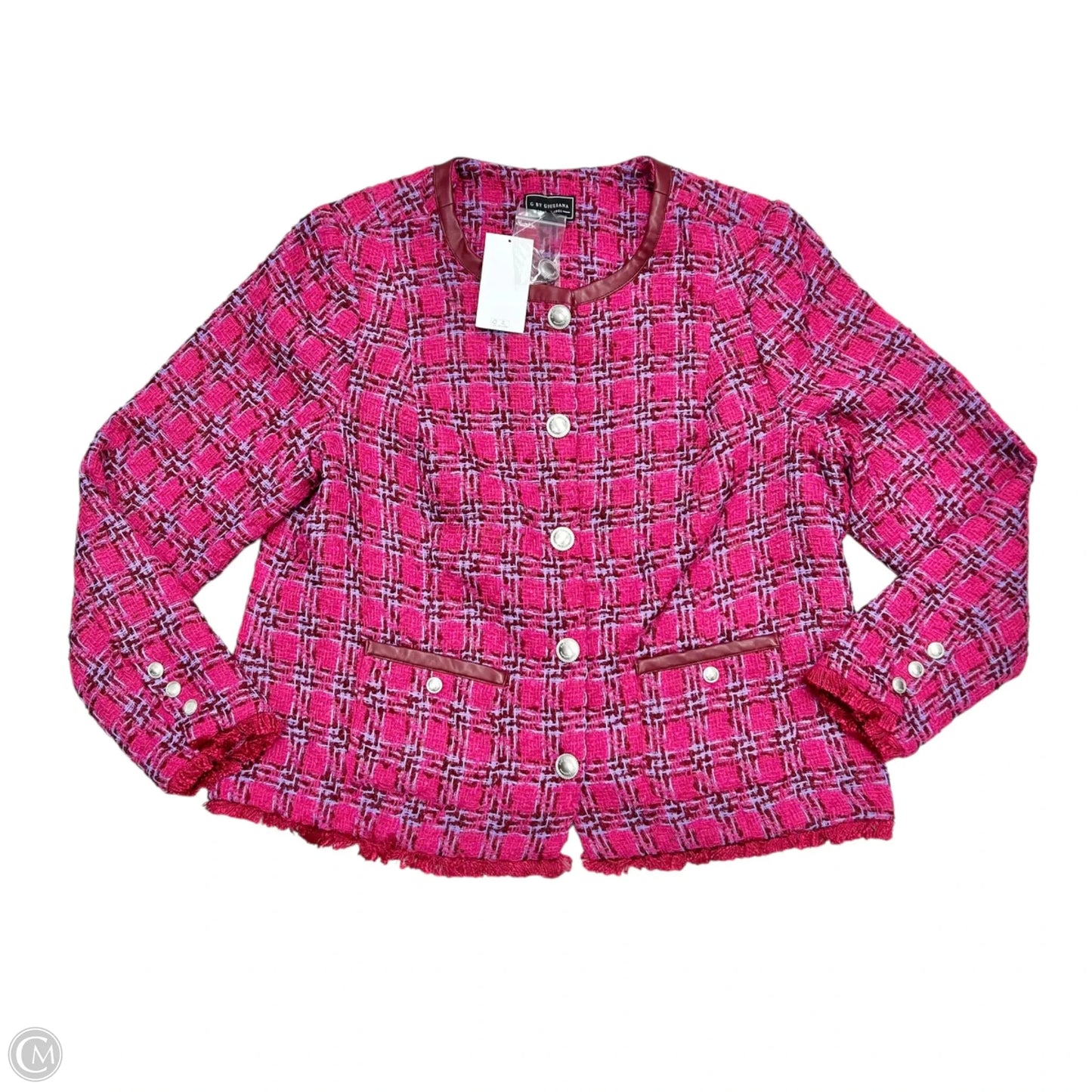 Blazer By G By Giuliana In Pink & Purple, Size: Xl