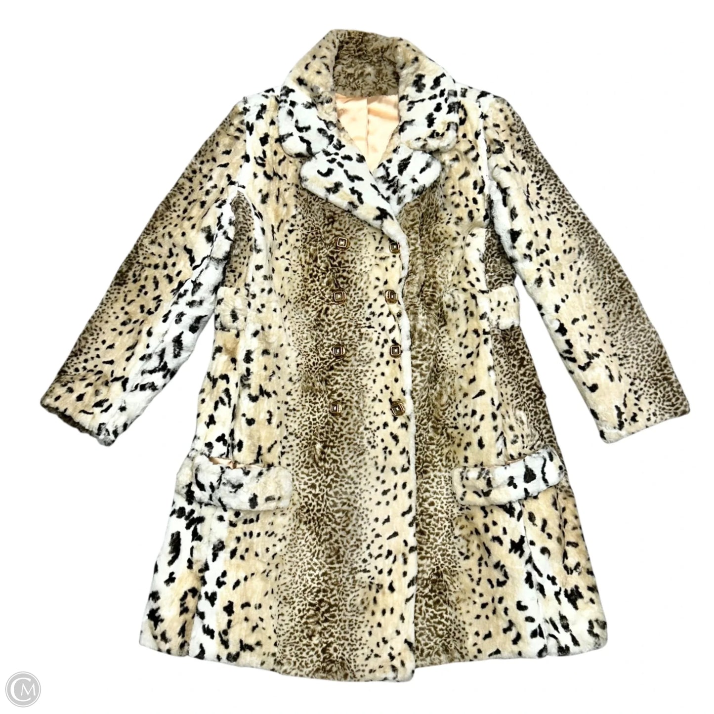 Coat Faux Fur & Sherpa In Leopard Print, Size: M