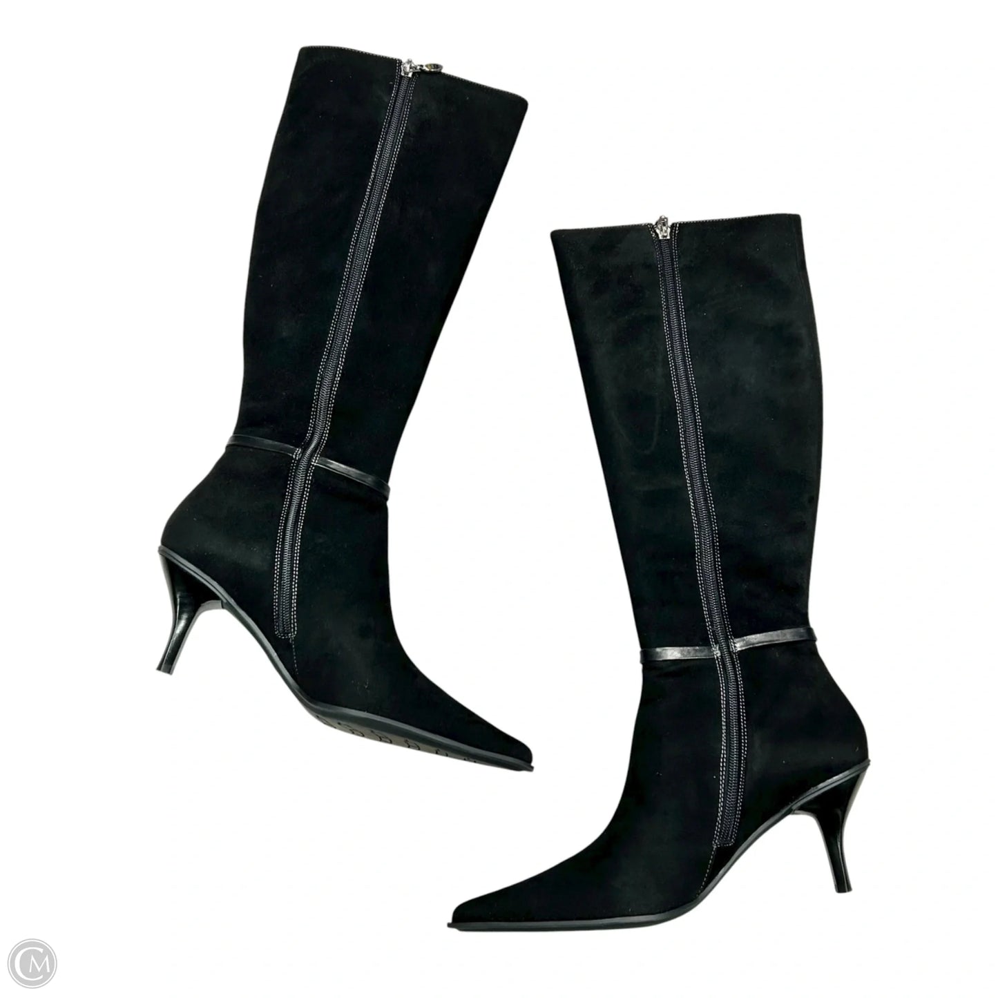 Boots Knee Heels By Circa Joan And David In Black, Size: 10