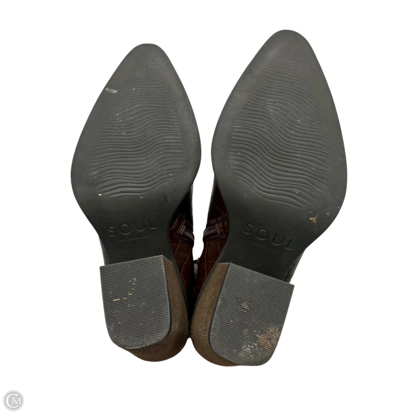 Boots Ankle Heels By Naturalizer In Brown, Size: 6